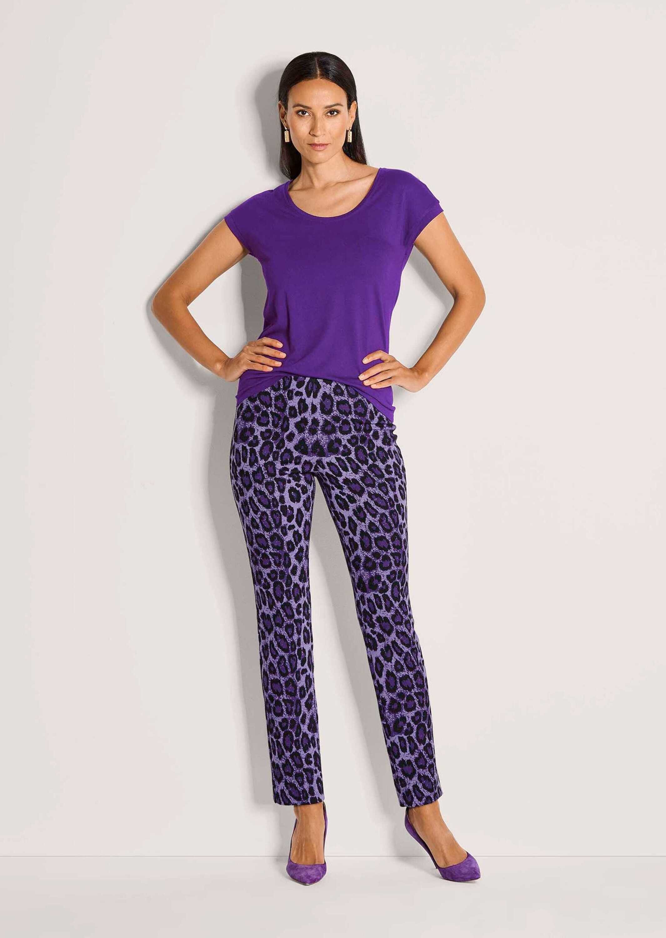 MADELEINE Leggings Gerade Jersey-Leggings mit Animal-Print Printhose mit el günstig online kaufen