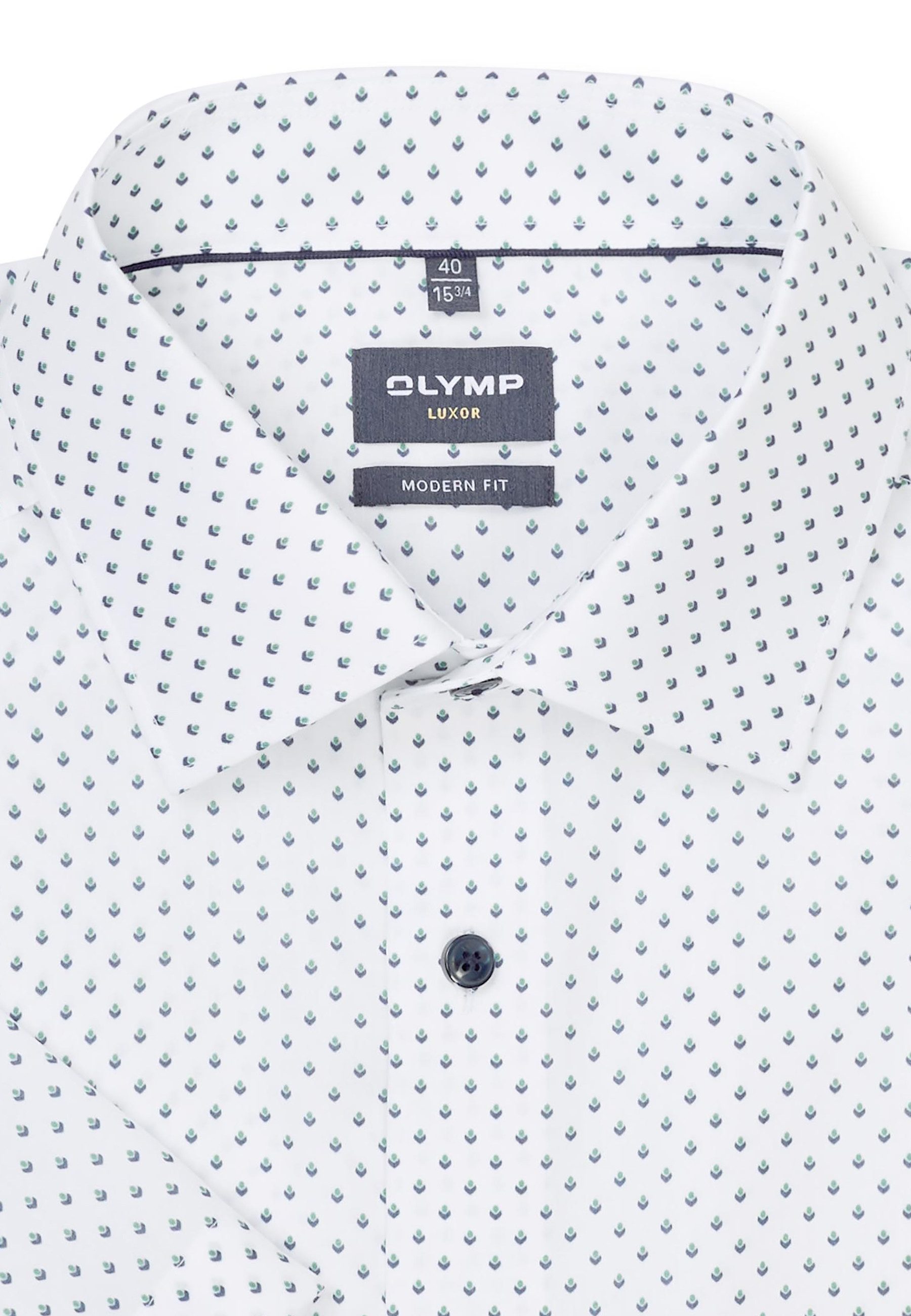 OLYMP Kurzarmhemd Luxor Businesshemd, modern fit, New-Kentkragen