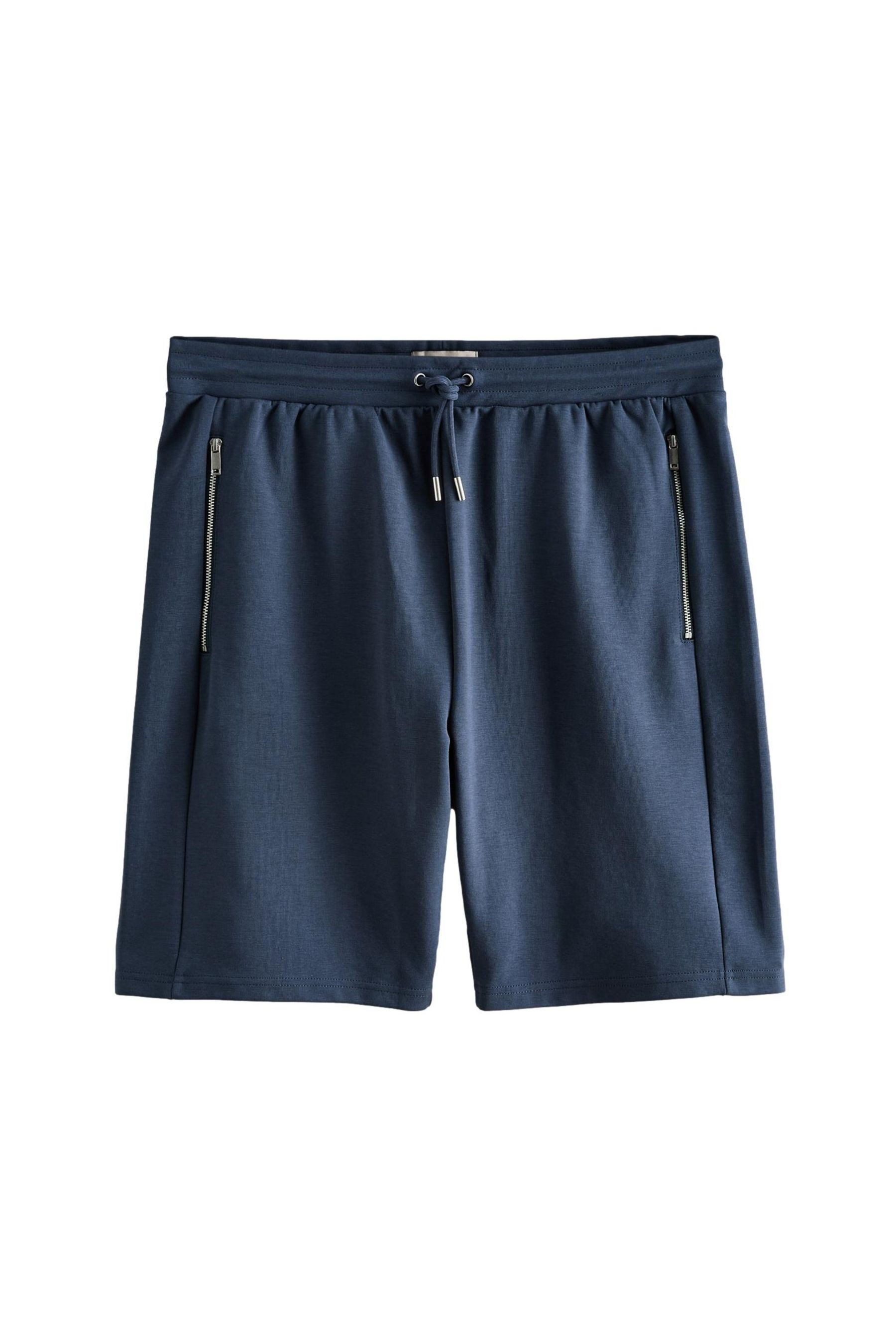 Sweatshorts Straight Fit Jersey-Shorts, Reißverschlusstasche