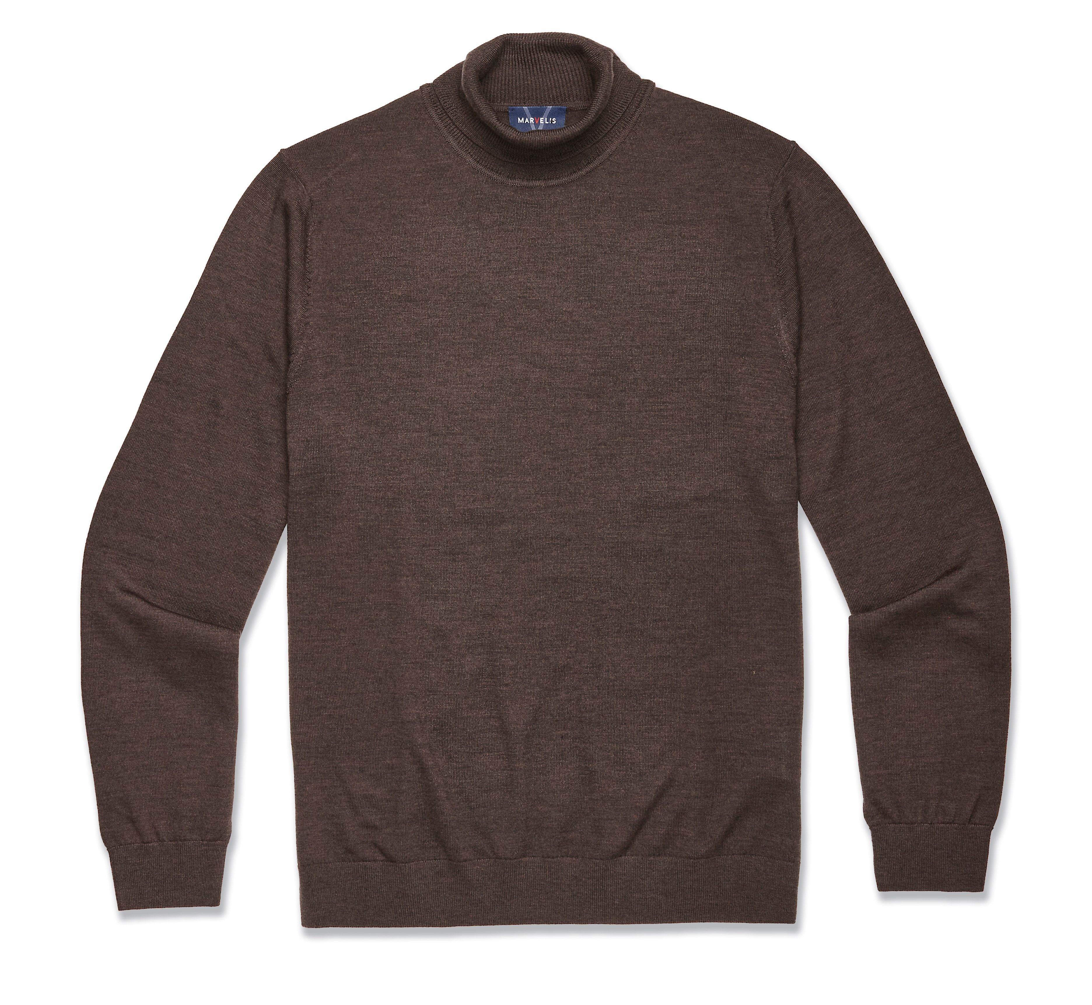 MARVELIS Rollkragenpullover melierte Optik