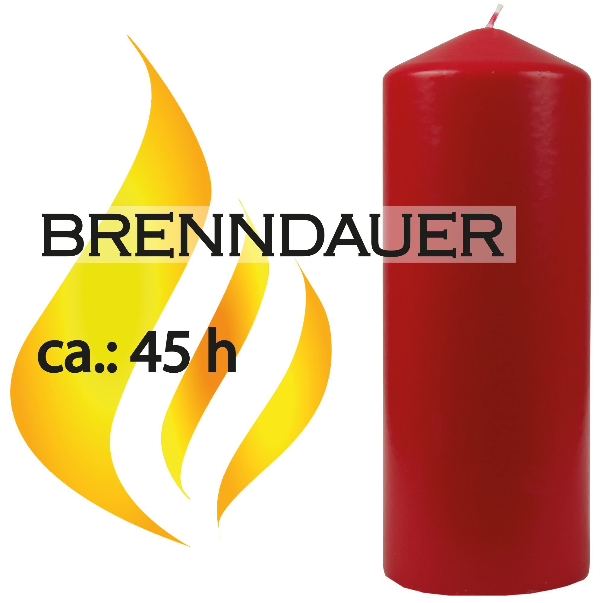 HS Candle Adventskerze Stumpenkerze (1-tlg), Wachskerzen Ø6cm x 17cm - Kerz günstig online kaufen