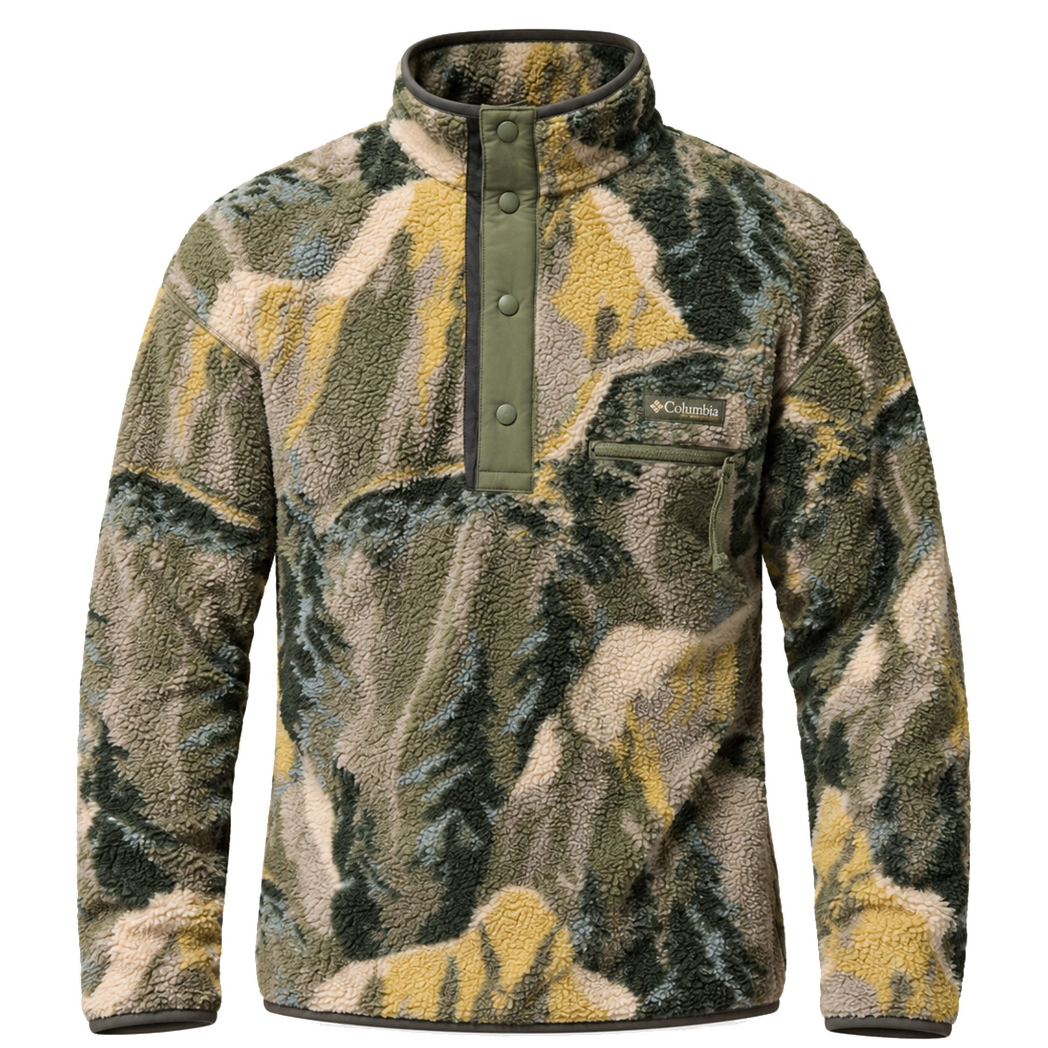 Columbia Stehkragenpullover Helvetia™ II Printed Half Snap Fleece mit praktischer Knopfleiste