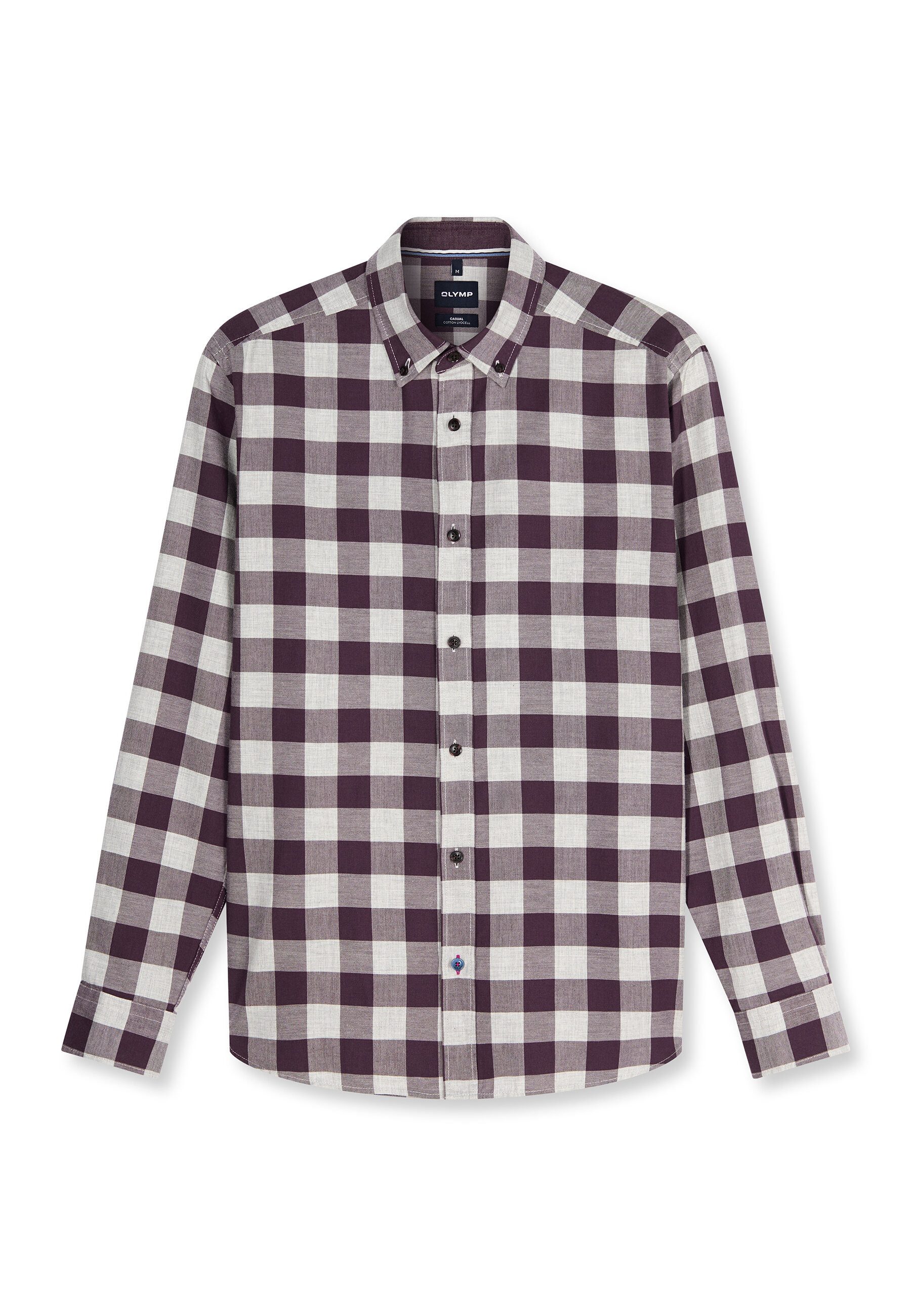 OLYMP Langarmhemd OLYMP Casual, Regular Fit, Button-down