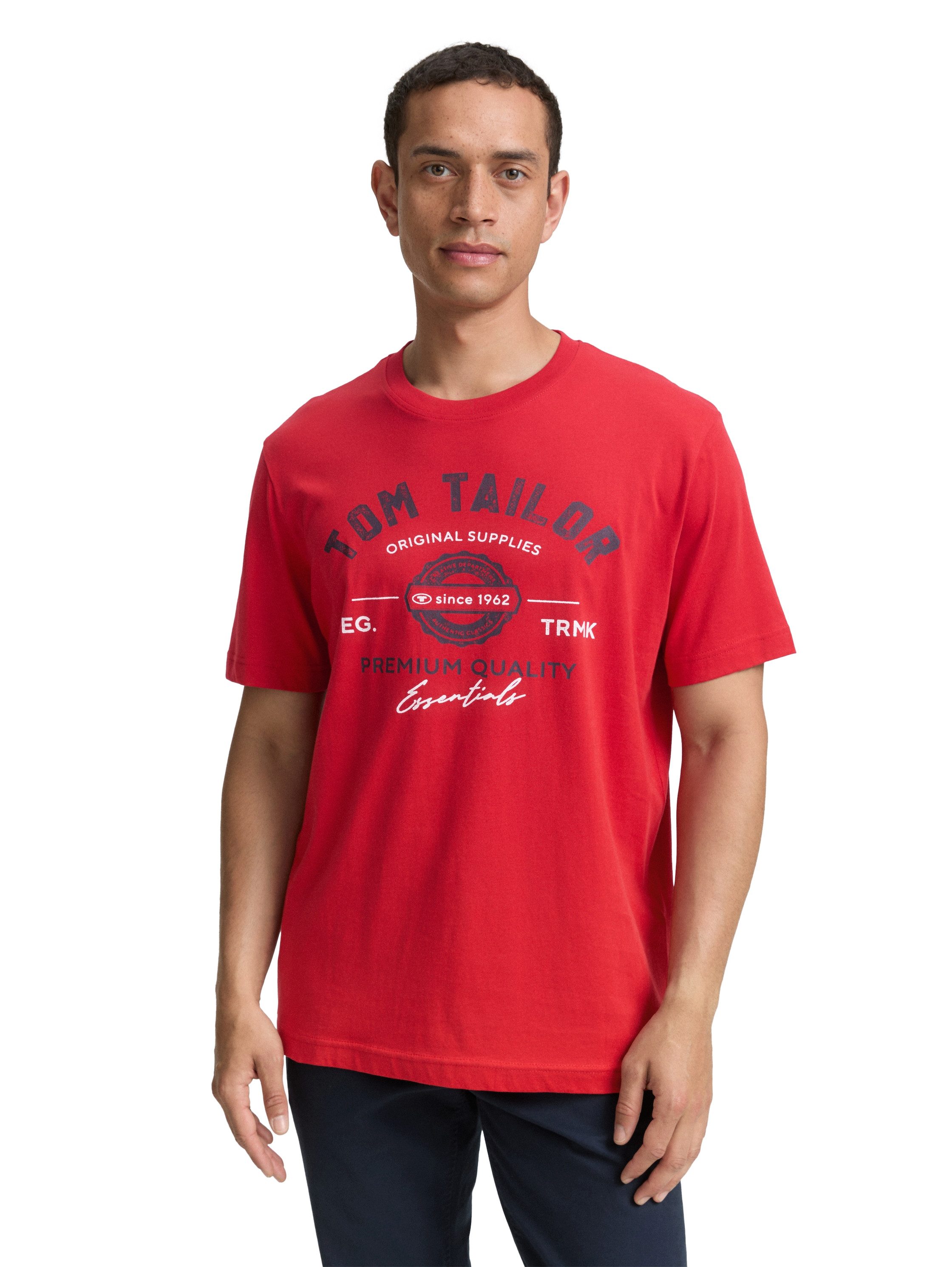 TOM TAILOR T-Shirt mit großem Logofrontprint günstig online kaufen