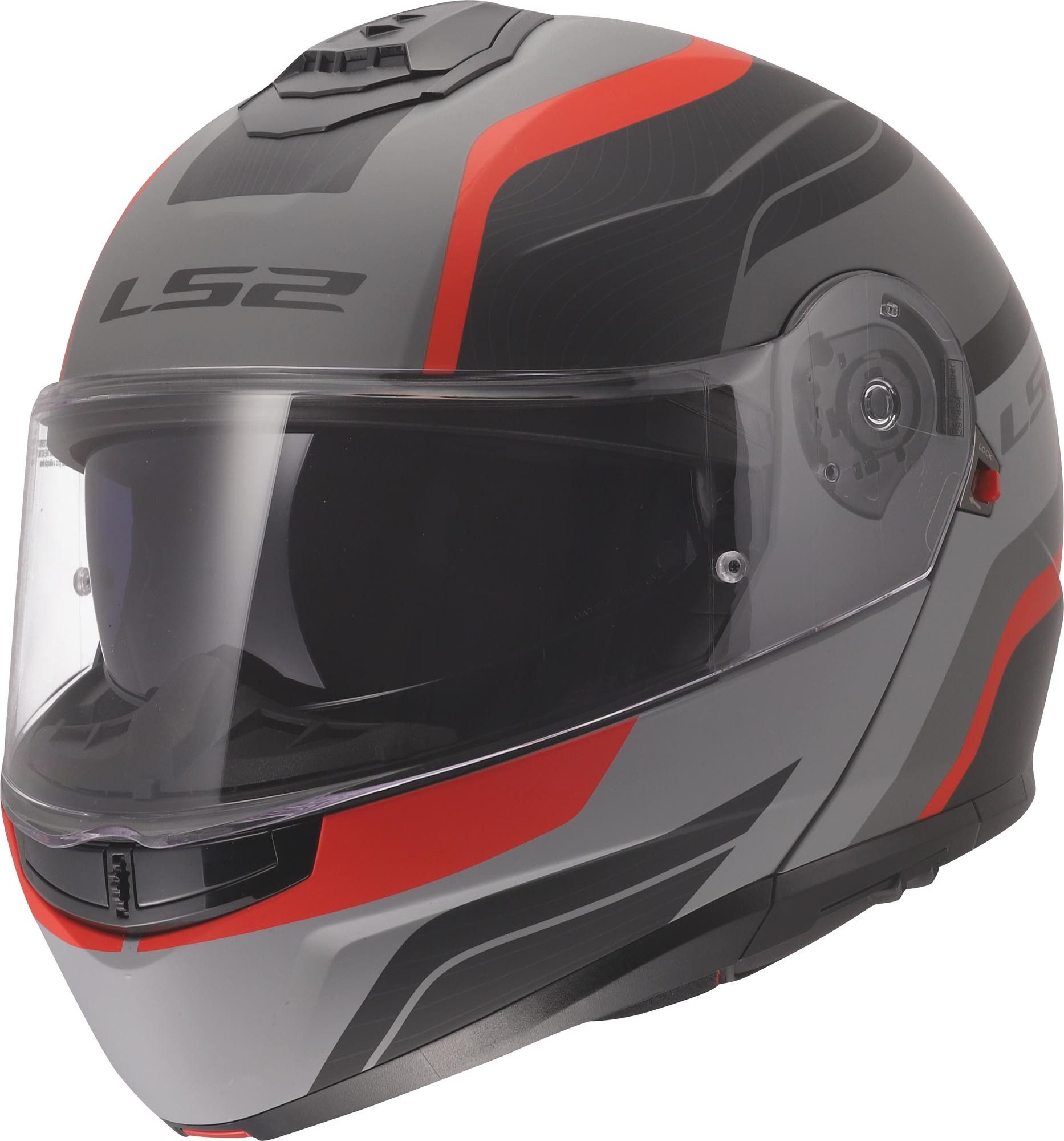 LS2 Motorradhelm FF908 Strobe II Monza Klapphelm, Atmungsaktiv, Pinlock, Klapphelm, Ratschenverschluss, Antibeschlag