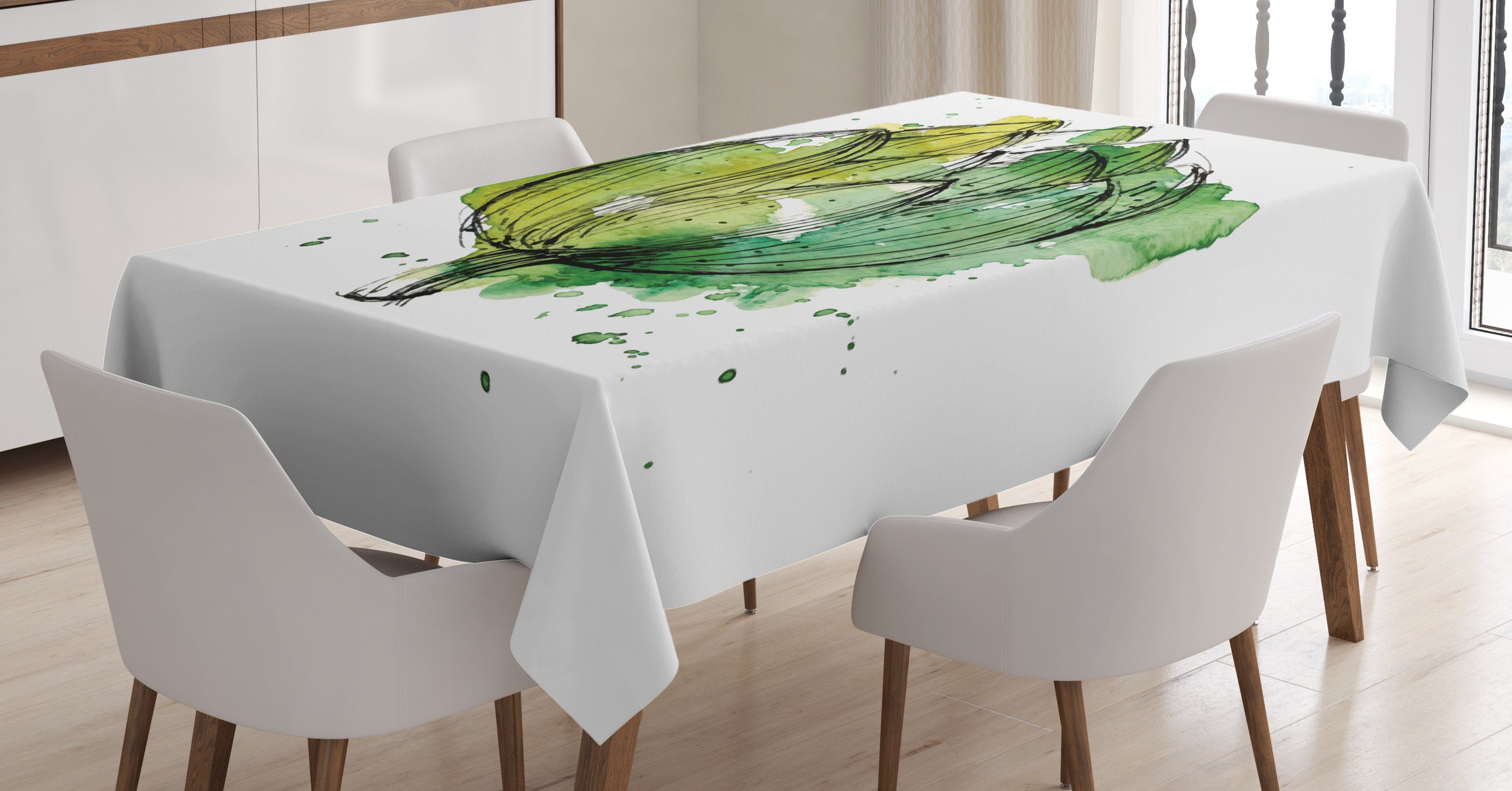 Waschbar geeignet Außen Farbfest Cardunculus Abakuhaus den Abstrakt Tischdecke Für Farben, Bereich Klare Artischocke