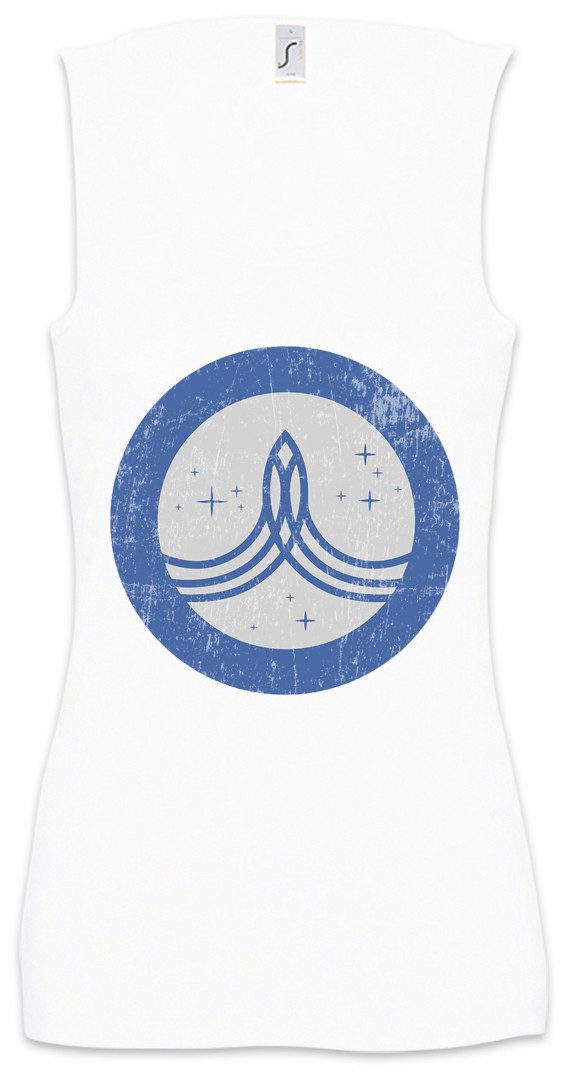 Tanktop O Planetary Union Logo Ärmelloses Damen T-Shirt The Fun Seth Orville