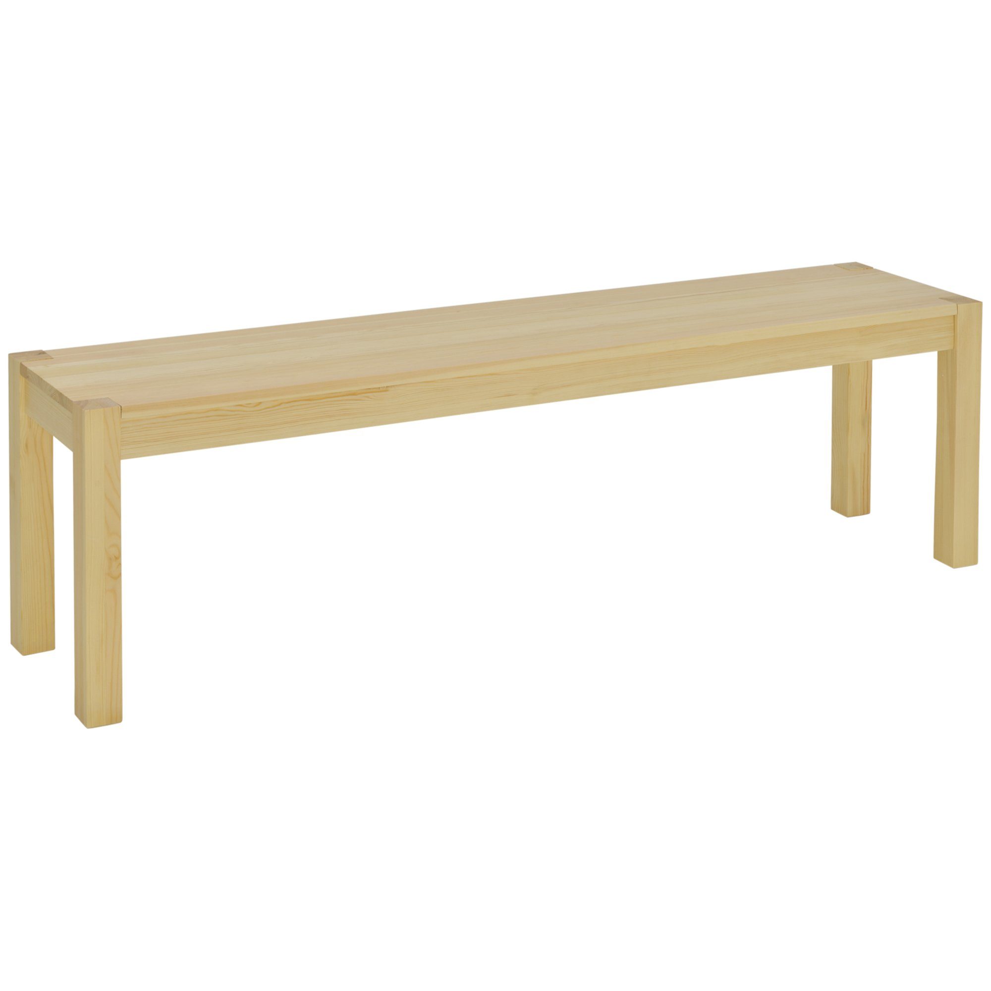HOMCOM Sitzbank 3-Sitzer Holzbank im Landhaus-Stil günstig online kaufen