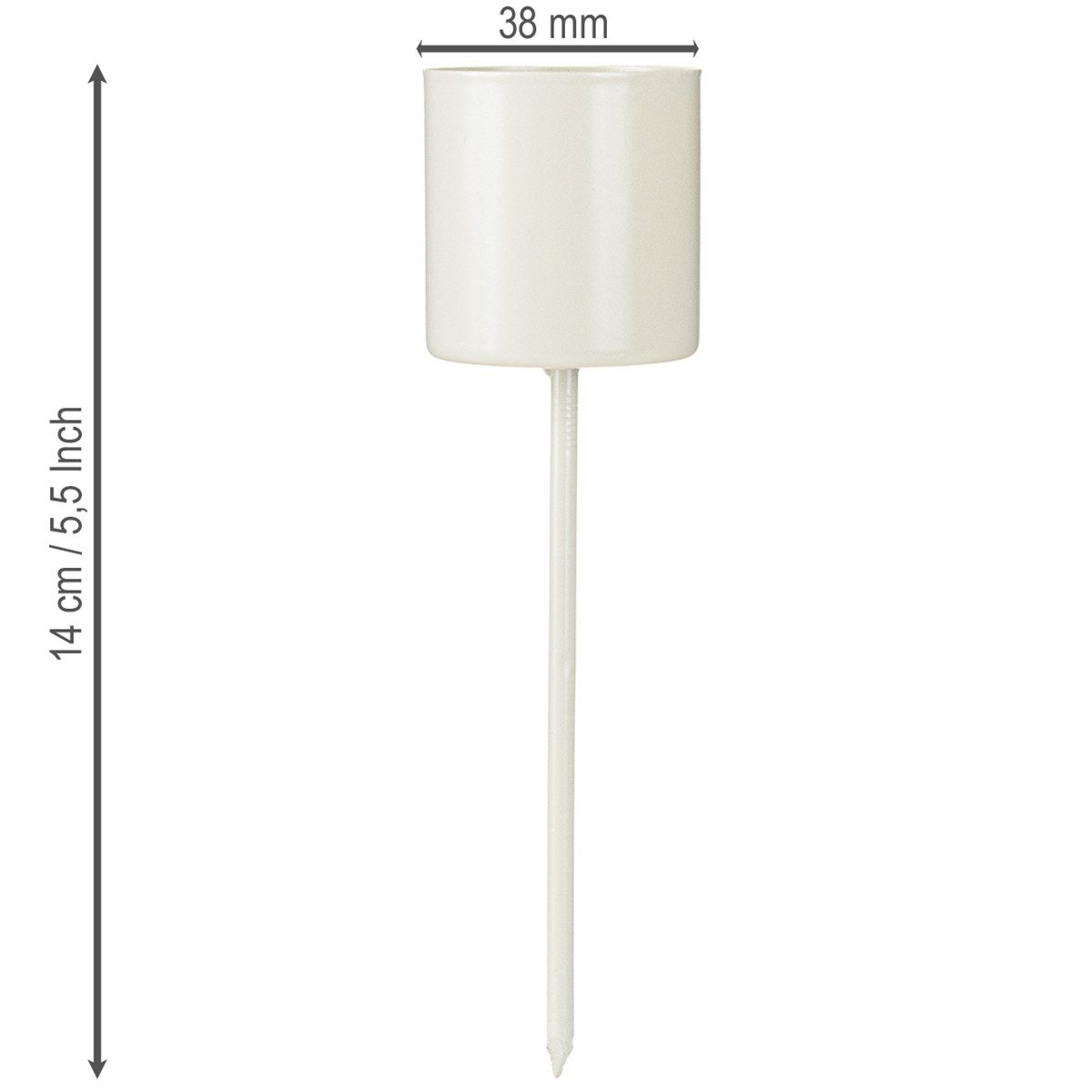 Florists Products Kerzenhalter Eleganter Metall-Kerzenhalter für dekorative Stabkerzen, 4 Stück – Bild 3 von 5