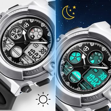 aswan watch Digital Kinder Mädchen Jungen LED Licht,Datum-Sport Watch, Multifunktionales Accessoire für junge Entdecker