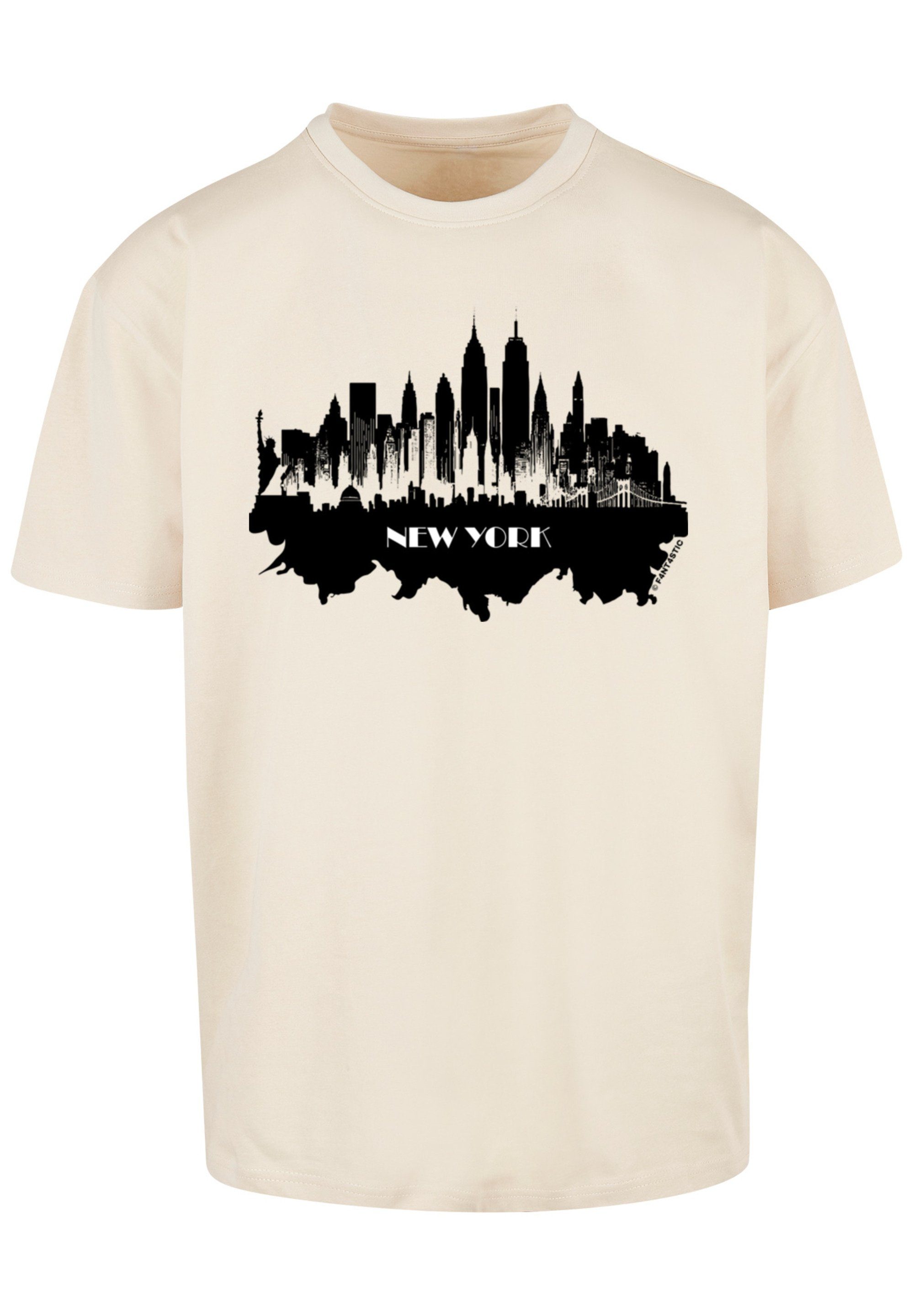 F4NT4STIC T-Shirt Cities sand Print New York - Collection skyline