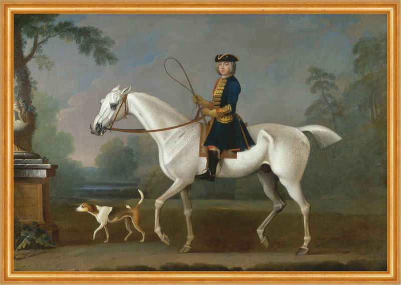 Kunstdruck Sir Roger Burgoyne Riding Badger James Seymour Reiter Pferd B A2 00106, (1 St)
