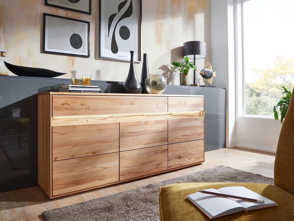 Main Möbel Sideboard Sideboard Kommode 184x86cm Kernbuche Berlin