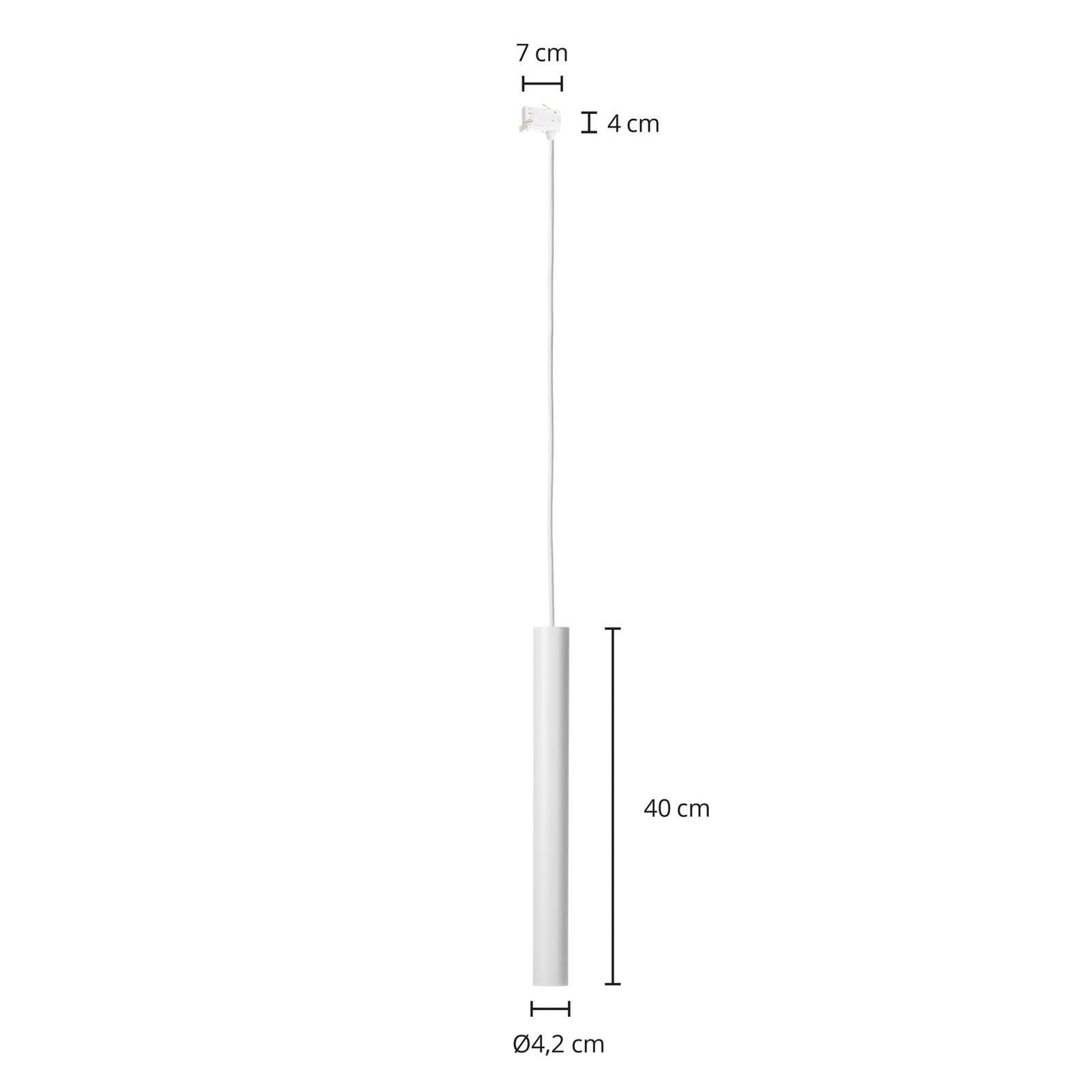 Arcchio Schienensystem-Leuchten Ejona, Modern, weiß, E27 1 Aluminium, Polycarbonat, flammig