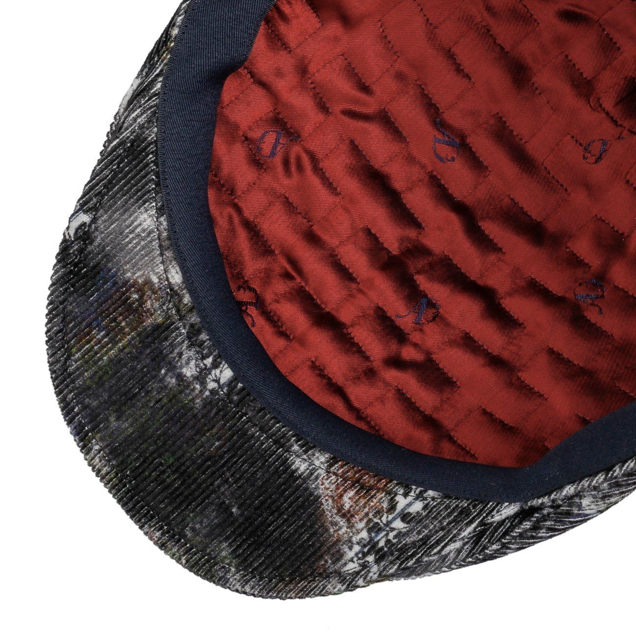 Alfonso D´Este Flat Cap (1-St) Schirmmütze mit Schirm, Made in Italy