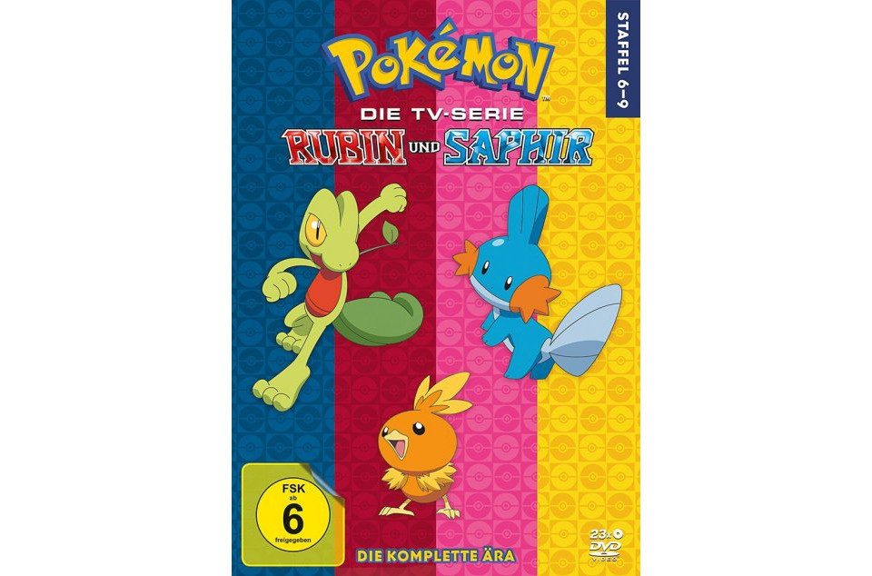 DVD Pokémon Staffelbox (St. 6 - 9) Rubin und Saphir