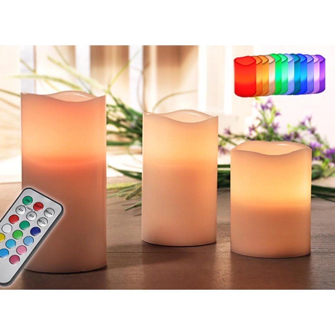 Haushalt International LED Dekolicht LED-Kerze, 3er günstig online kaufen