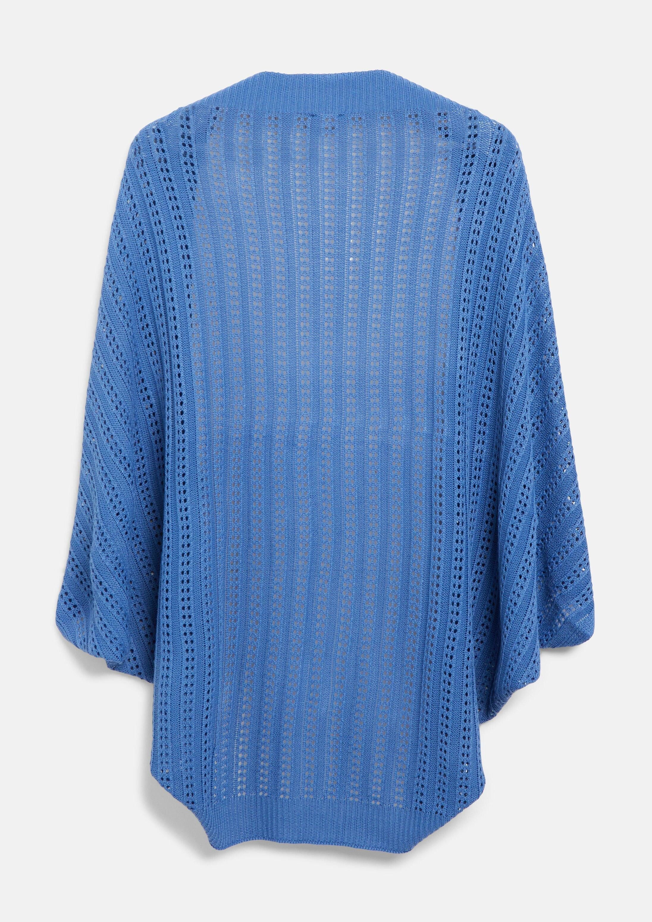 s.Oliver Poncho Indoor-Poncho Indoor-Poncho aus Ajourstrick