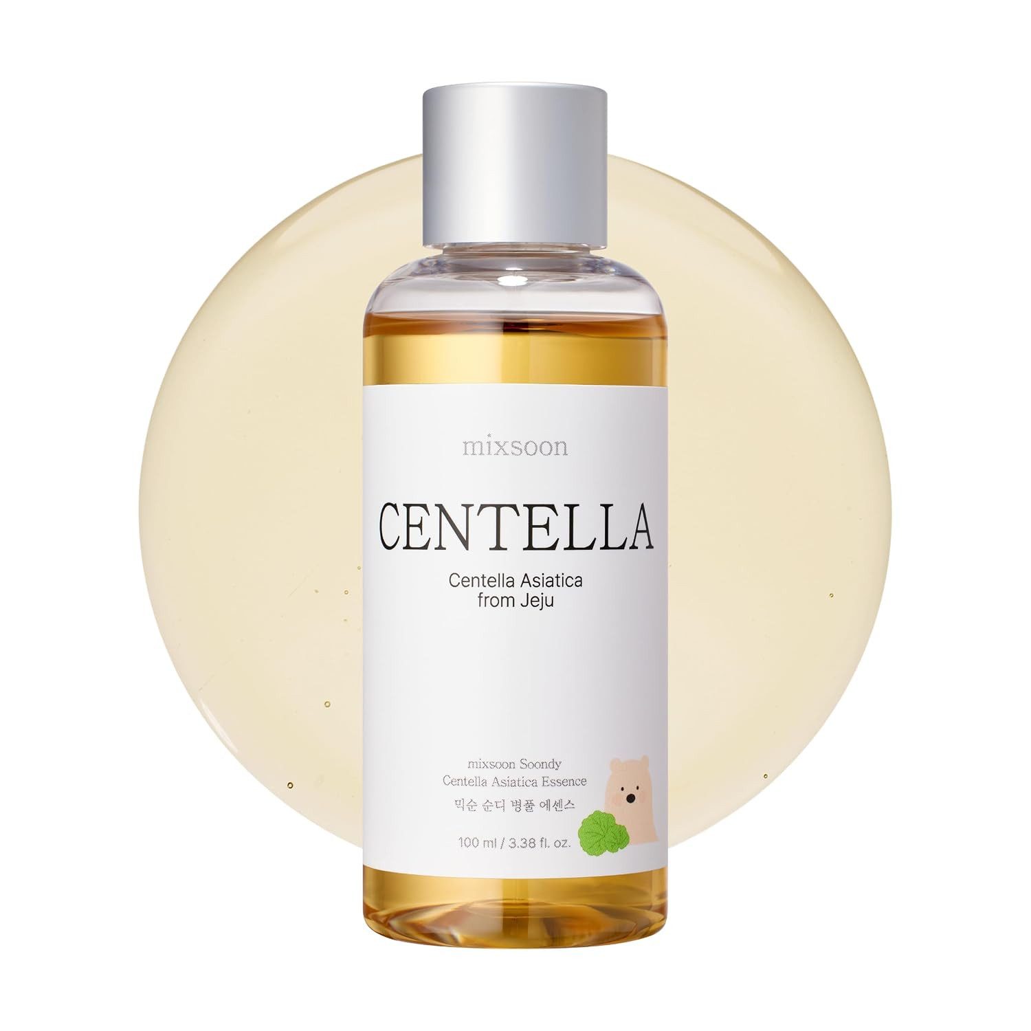 mixsoon Gesichtsserum Soondy Centella Asiatica Essence 100 ml Leichte Cica Feuchtigkeitspflege, mit Centella Asiatica Extract, wässrige Textur