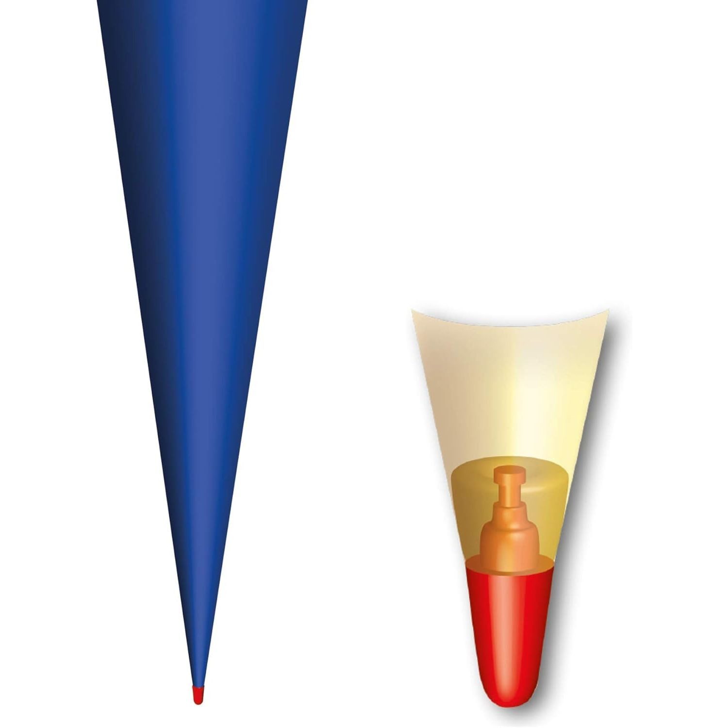 Roth Ideen Schultüte ROTH Bastelschultüte mit Verschluss, 700 mm, ultramarinblau – Bild 3 von 5