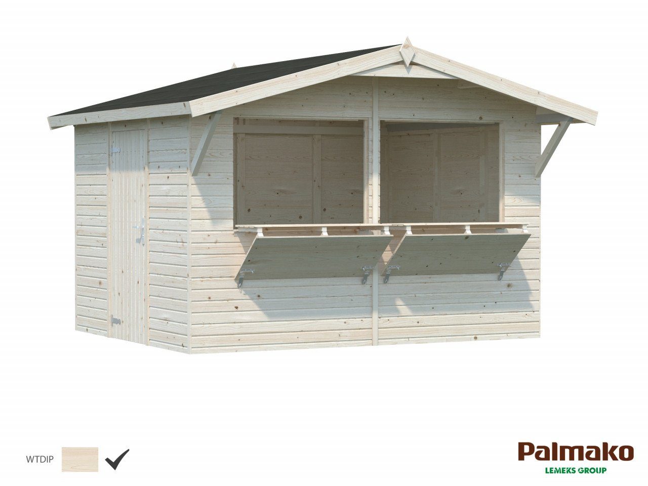 Stella Gerätehaus 323x259 Palmako BxT: farblos cm 8,2, Marktstand