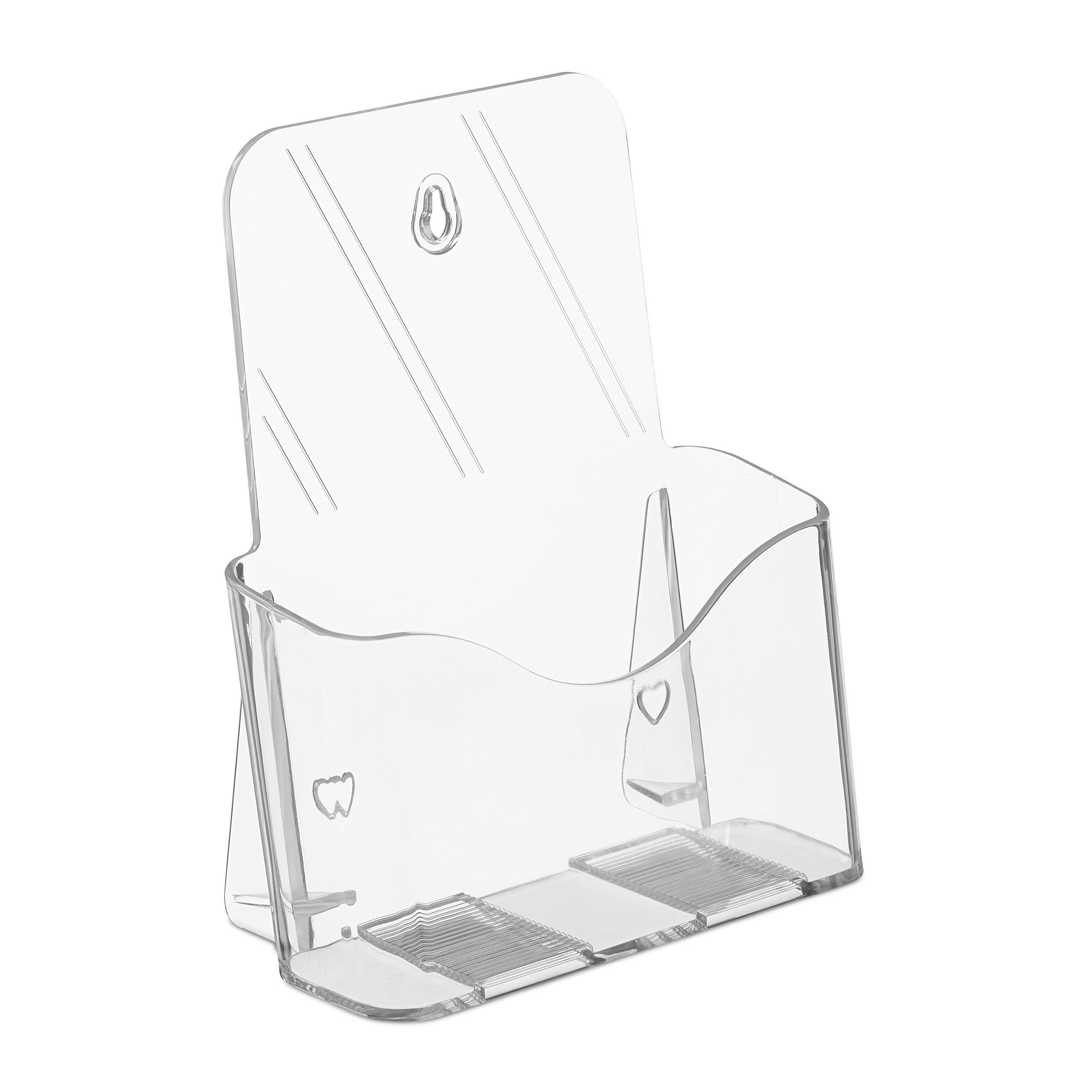 relaxdays Zeitungsständer Flyer Aufsteller DIN A5 günstig online kaufen