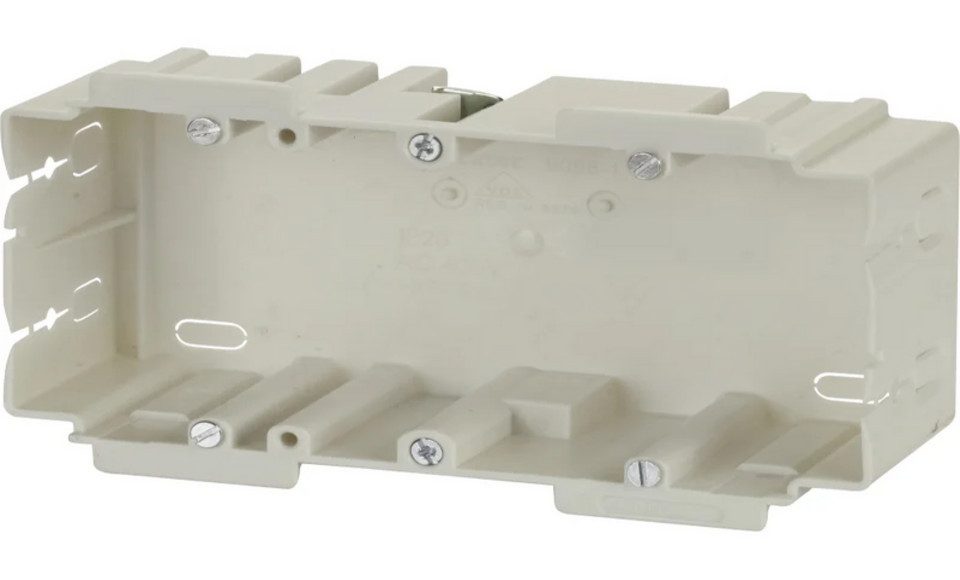 Schaum GmbH Verteilerbox Einbaudose 2-fach für Brüstungskanäle