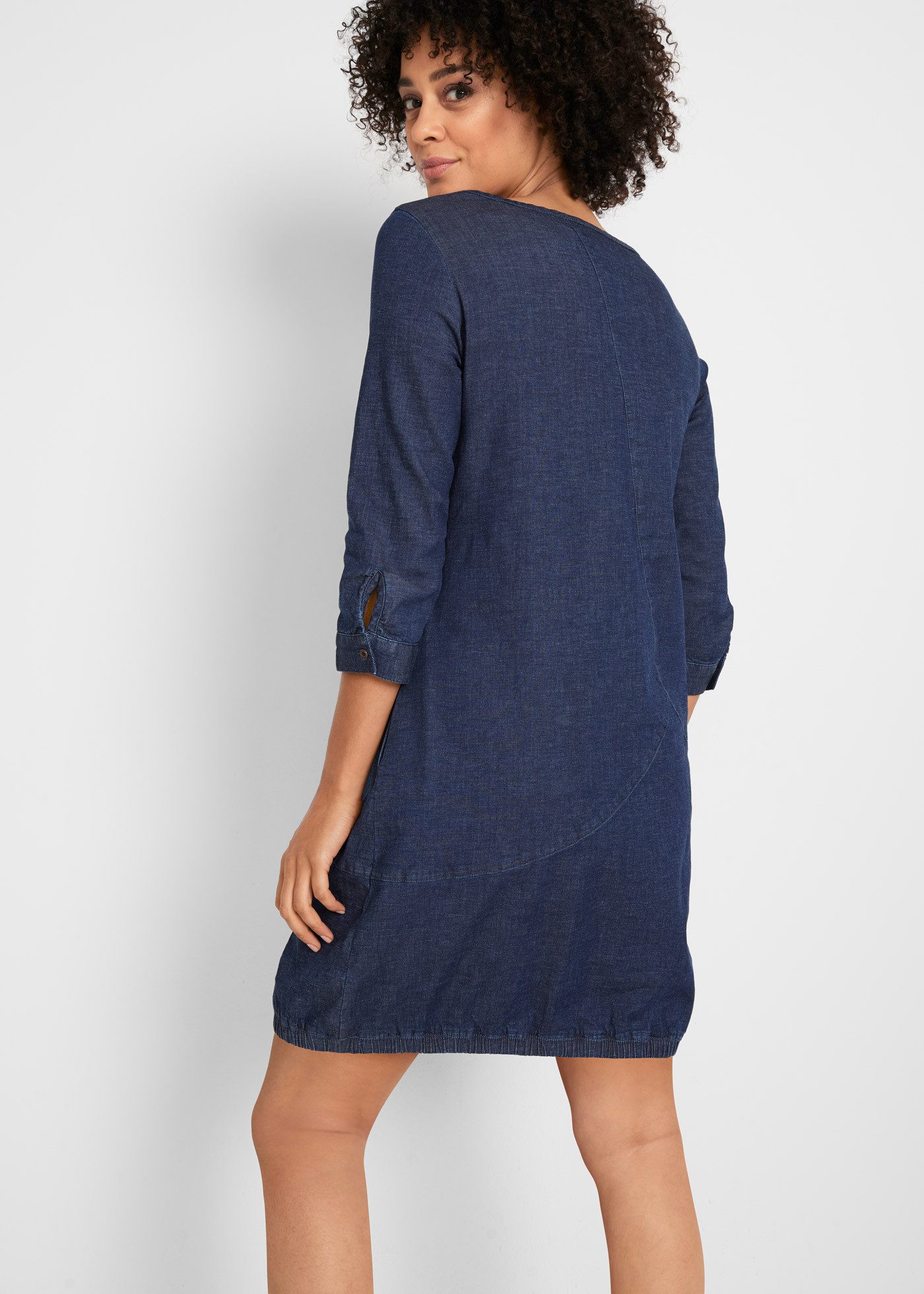 bonprix Jeanskleid (1-tlg) für Frühling und Sommer, aus Baumwolle mit Elast günstig online kaufen