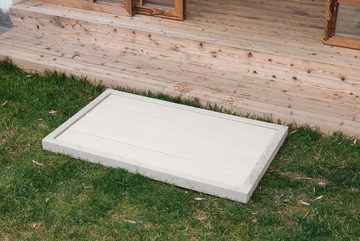 HC Garten & Freizeit Gartendusche Bodenelement für Solarduschen & Leitern, langlebig, rutschhemmende Oberfläche, Max. Belastbarkeit 150 Kg