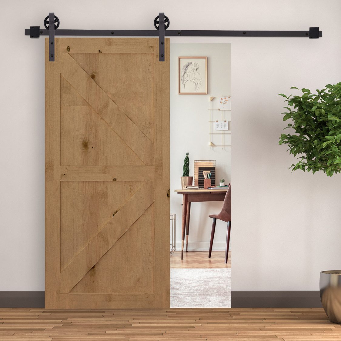 HOMCOM Türbeschlag 183 cm mit Schienen, günstig online kaufen