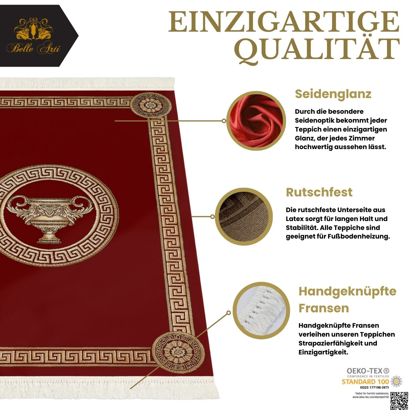Belle Arti Teppich Teppich Wohnzimmer Flur günstig online kaufen