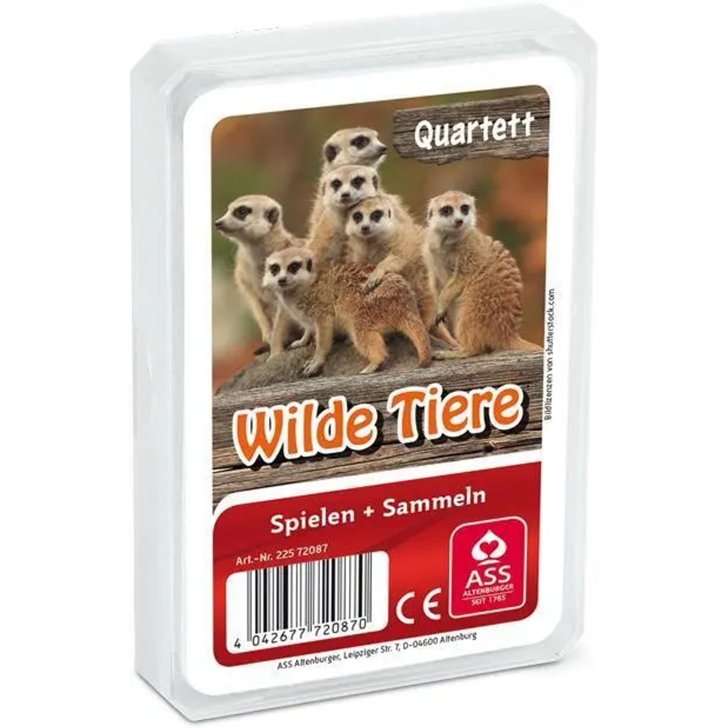 Cartamundi Spiel Tier-Quartett - Wilde Tiere