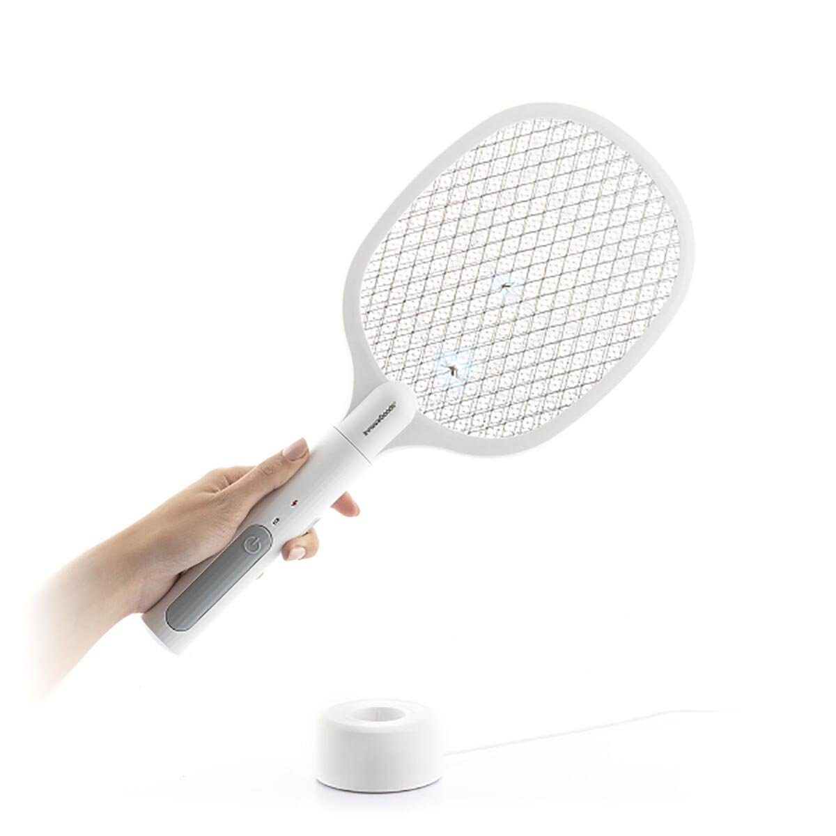 DOTMALL Tennisschläger Wiederaufladbarer 2-in-1-Insektenvernichtungsschläger mit UV-Licht