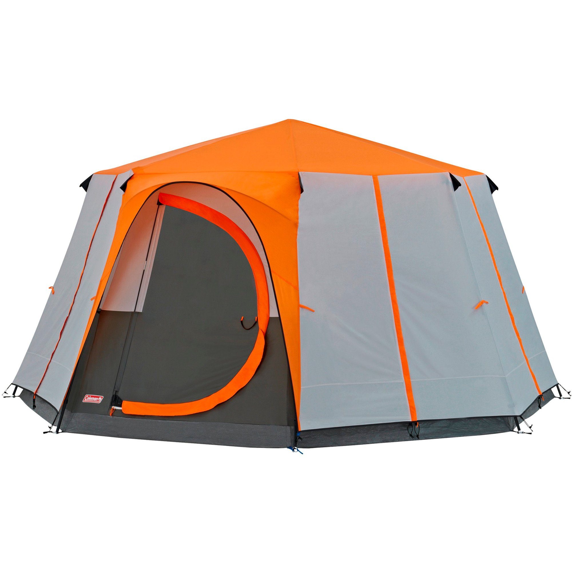 COLEMAN Kuppelzelt Coleman Kuppelzelt Octagon 8 Orange, Zelt, Personen: 8