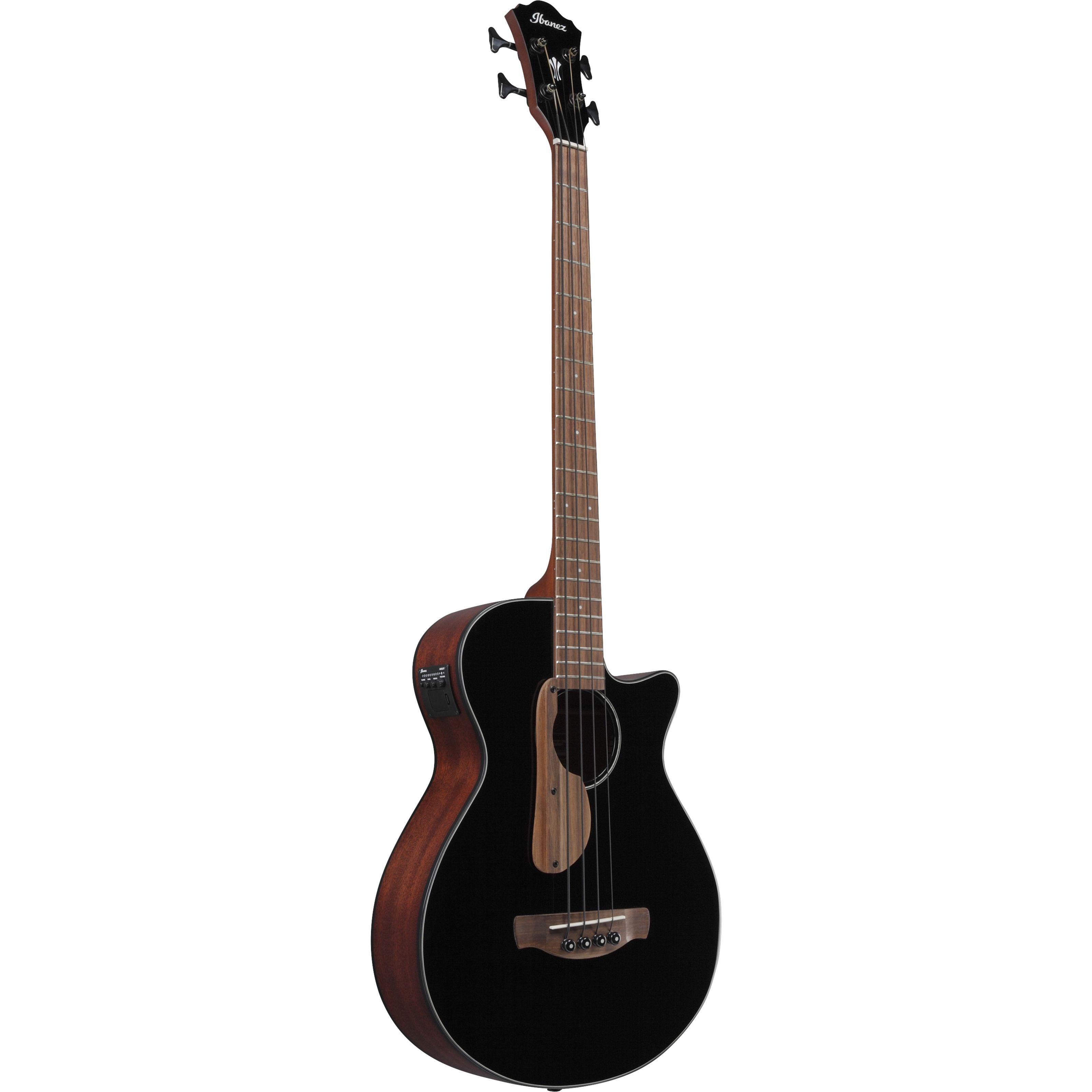 Ibanez Akustik-Bass, Akustik-Bässe, 4-Saiter Akustik-Bässe, AEGB24E-BKH Black High Gloss - Akustikbass