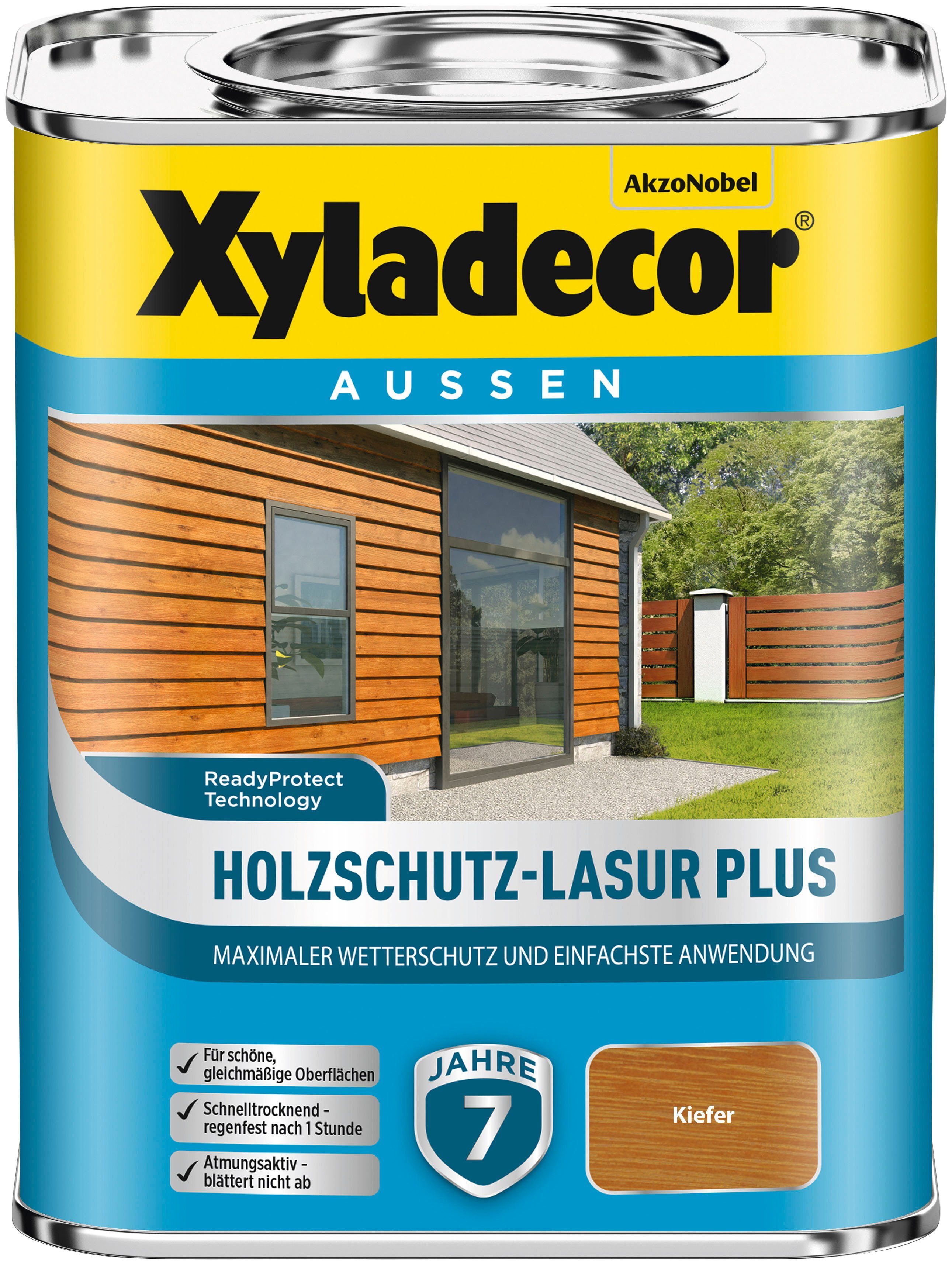 kiefer Holzschutz-Lasur Xyladecor  Gebindegrößen Farben verschiedenen erhältlich Plus, Holzschutzlasur und