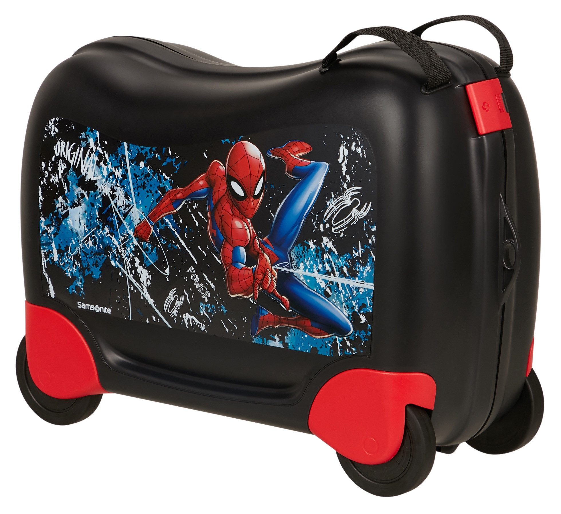 Samsonite Kinderkoffer DREAM2GO MARVEL, Spiderman Mystery, 4 Rollen, mit Haltegurt, Hauptfach mit Kreuzspannbändern, aus Polypropylen
