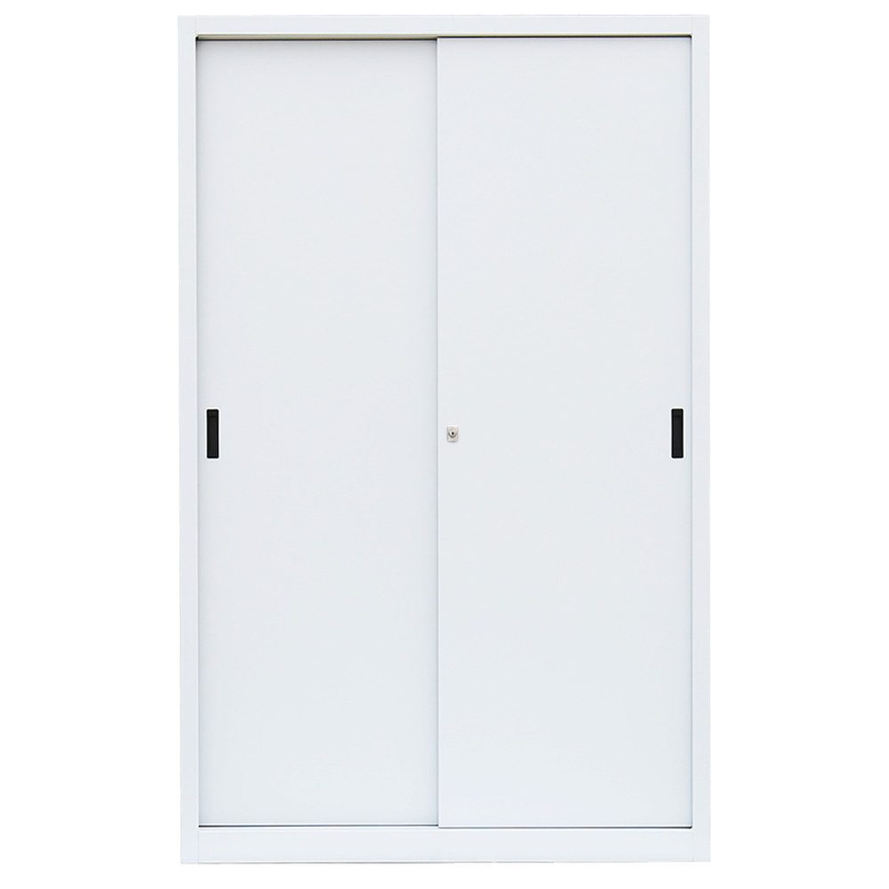 Steelboxx Schiebetürenschrank Aktenschrank Sideboard aus Stahl 1950 x 1200 x 450 mm (1-St) komplett montiert