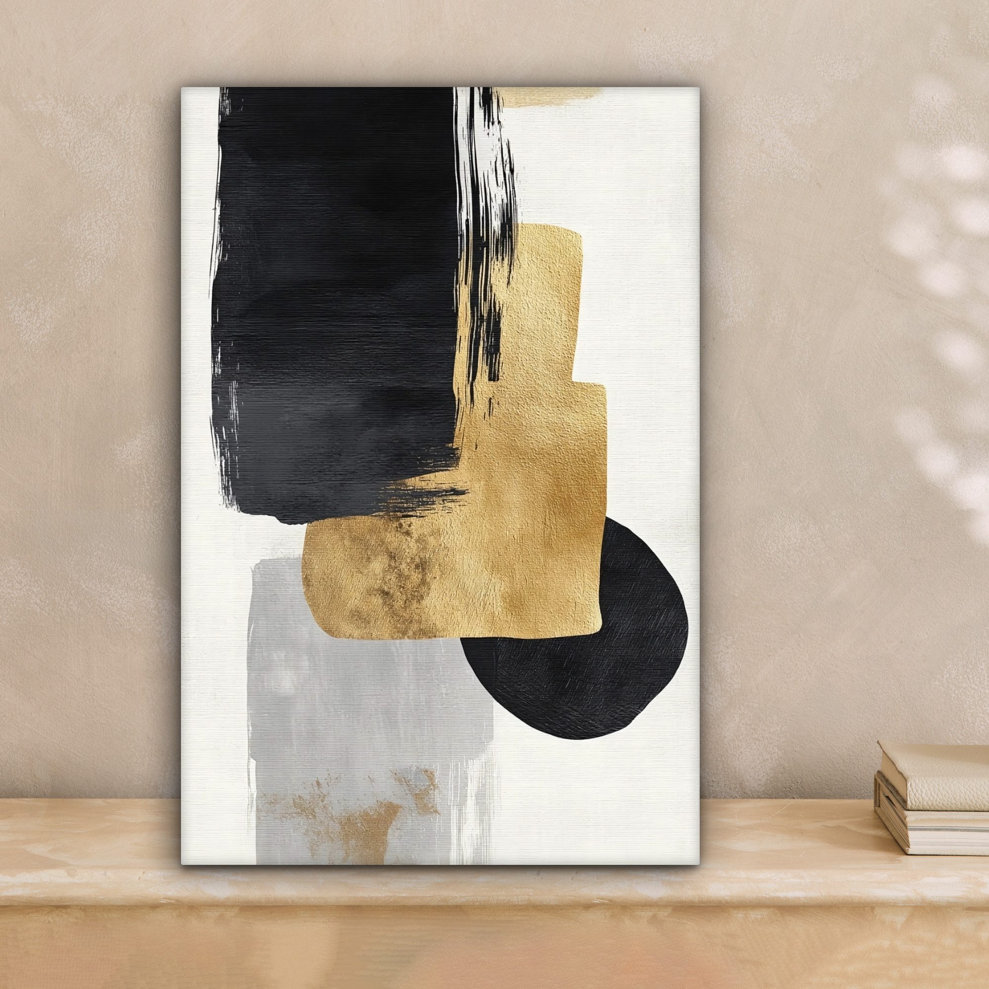 OneMillionCanvasses® Leinwandbild Gold - Rechtecke - günstig online kaufen