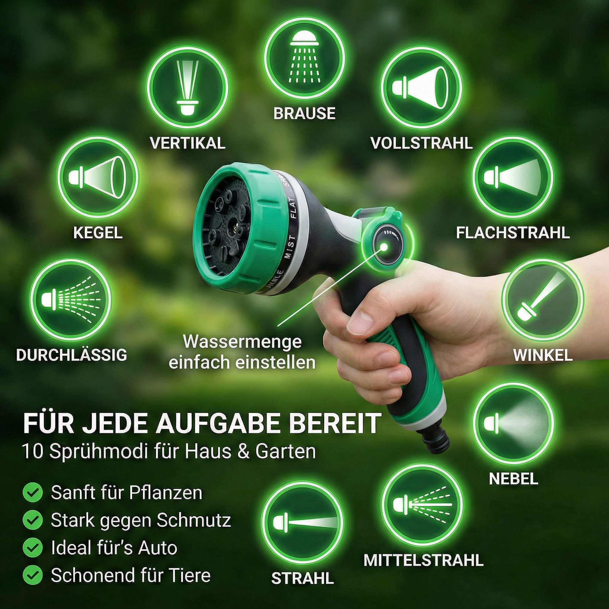 Xonic Gartenschlauch TIREX by xonic® Flexibler Gartenschlauch 3x Latexkern – Bild 4 von 5