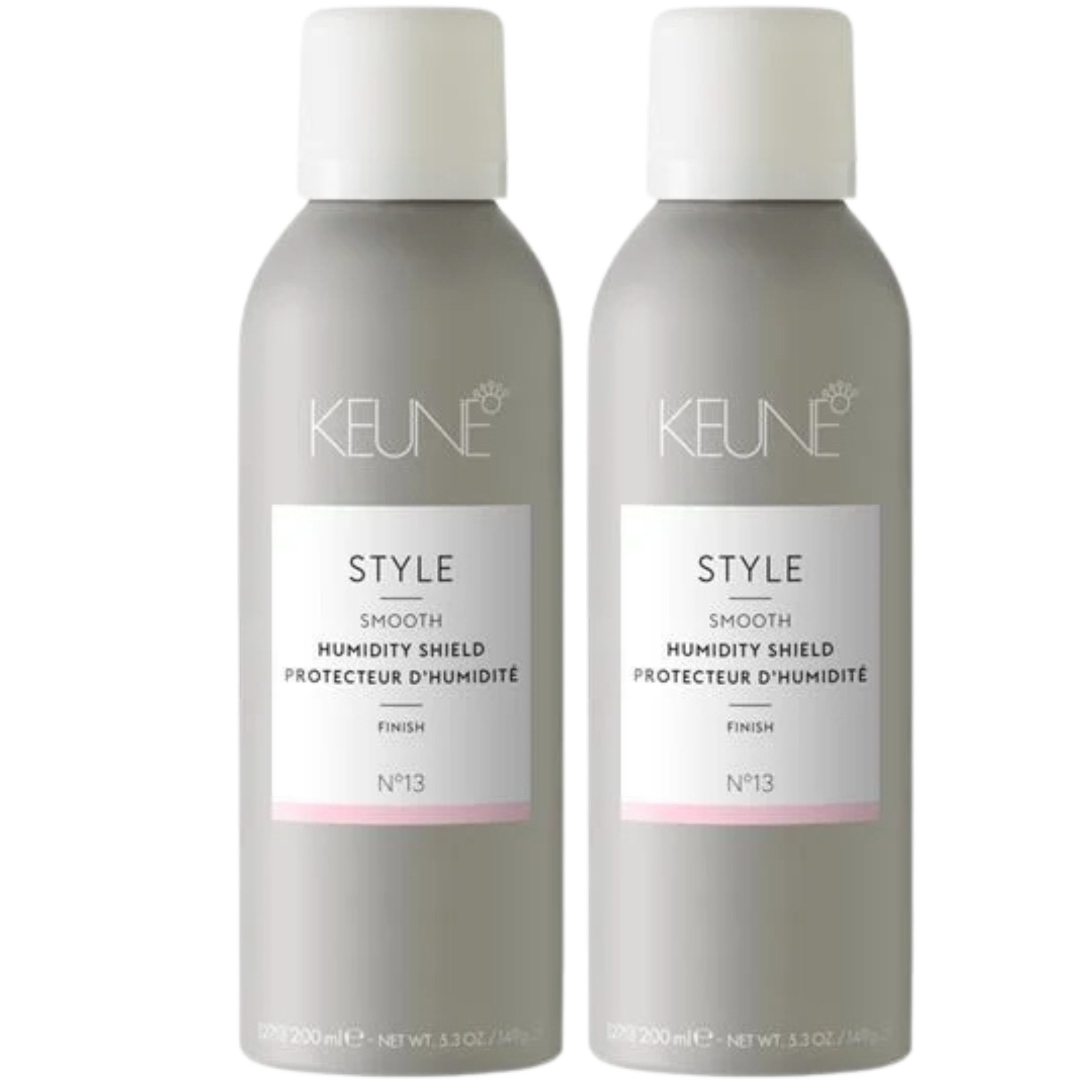 Keune Haarspray Humidity Shield N°13, 2×200 ml Doppelpack, flexibler Halt & zuverlässiger Frizzschutz bei hoher Luftfeuchtigkeit