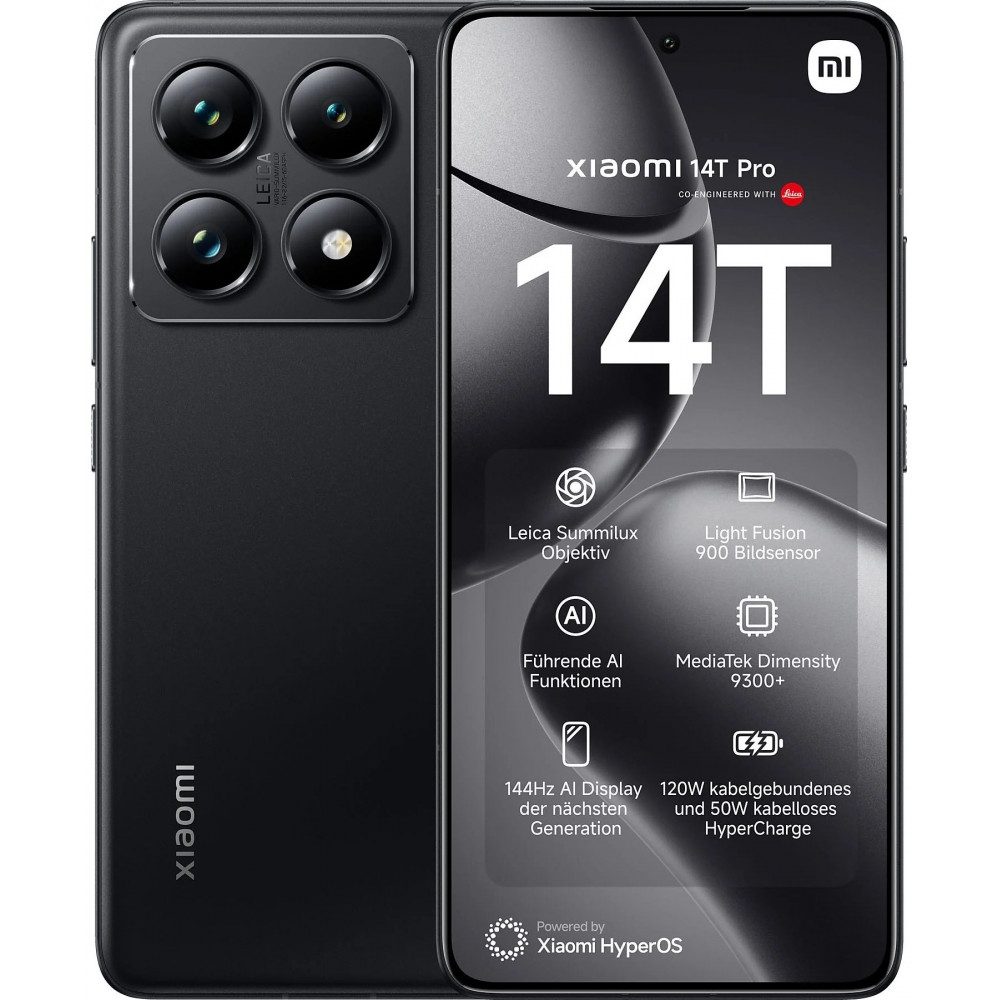 Xiaomi 14T Pro 5G 512GB / 12 GB - Smartphone - titan black Smartphone (6,67 Zoll)