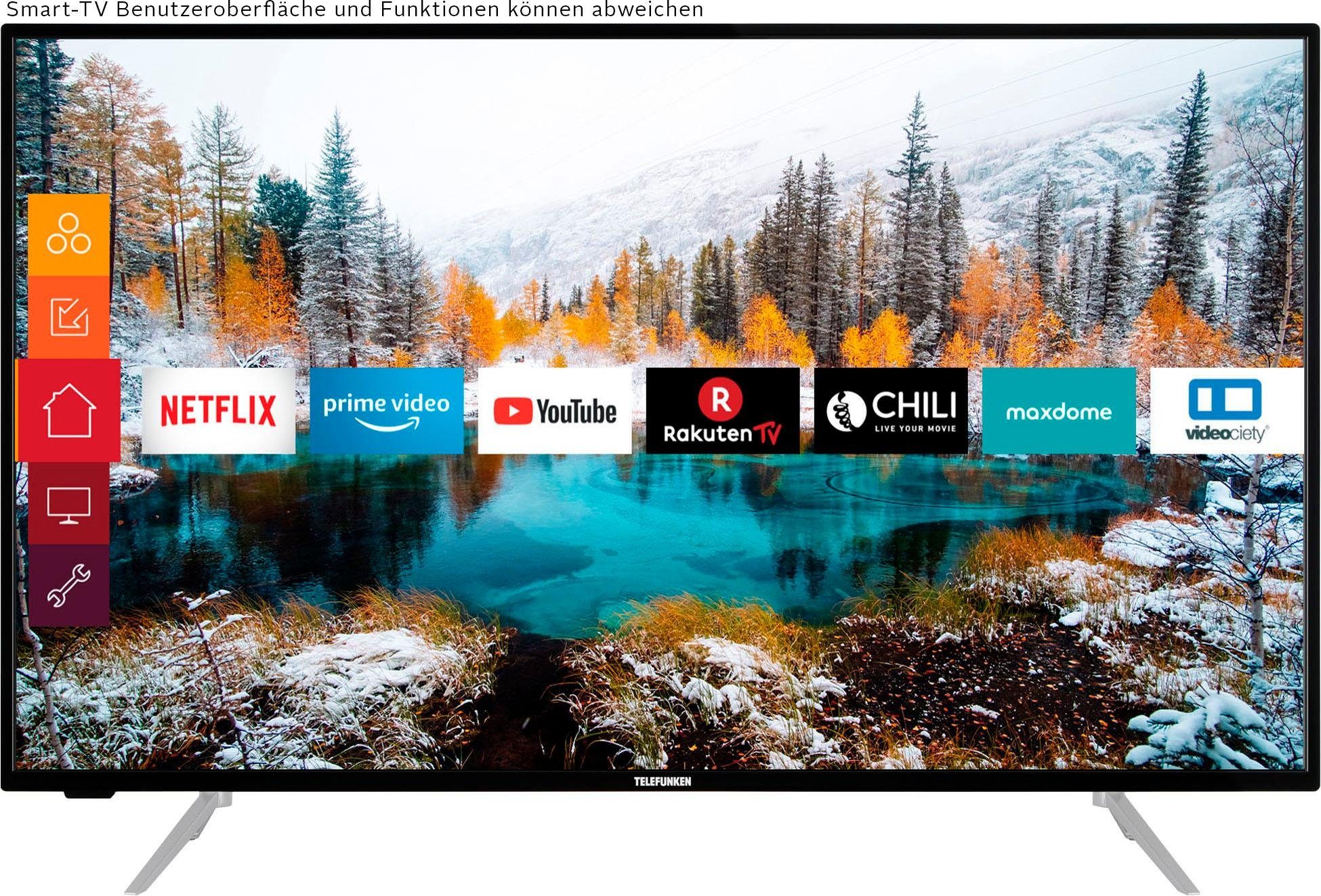 Telefunken D43v800m4cwh Led Fernseher 108 Cm 43 Zoll 4k Ultra Hd Smart Tv 36 Monaten Herstellerlangzeitgarantie Online Kaufen Otto