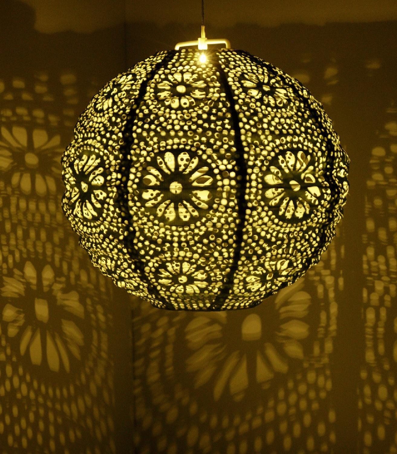 Kaemingk LED Solarleuchte Laterne SOLARIA, Grün, Kunststoff, LED fest integriert, Solarbetrieben, Ø 25 x H 23 cm