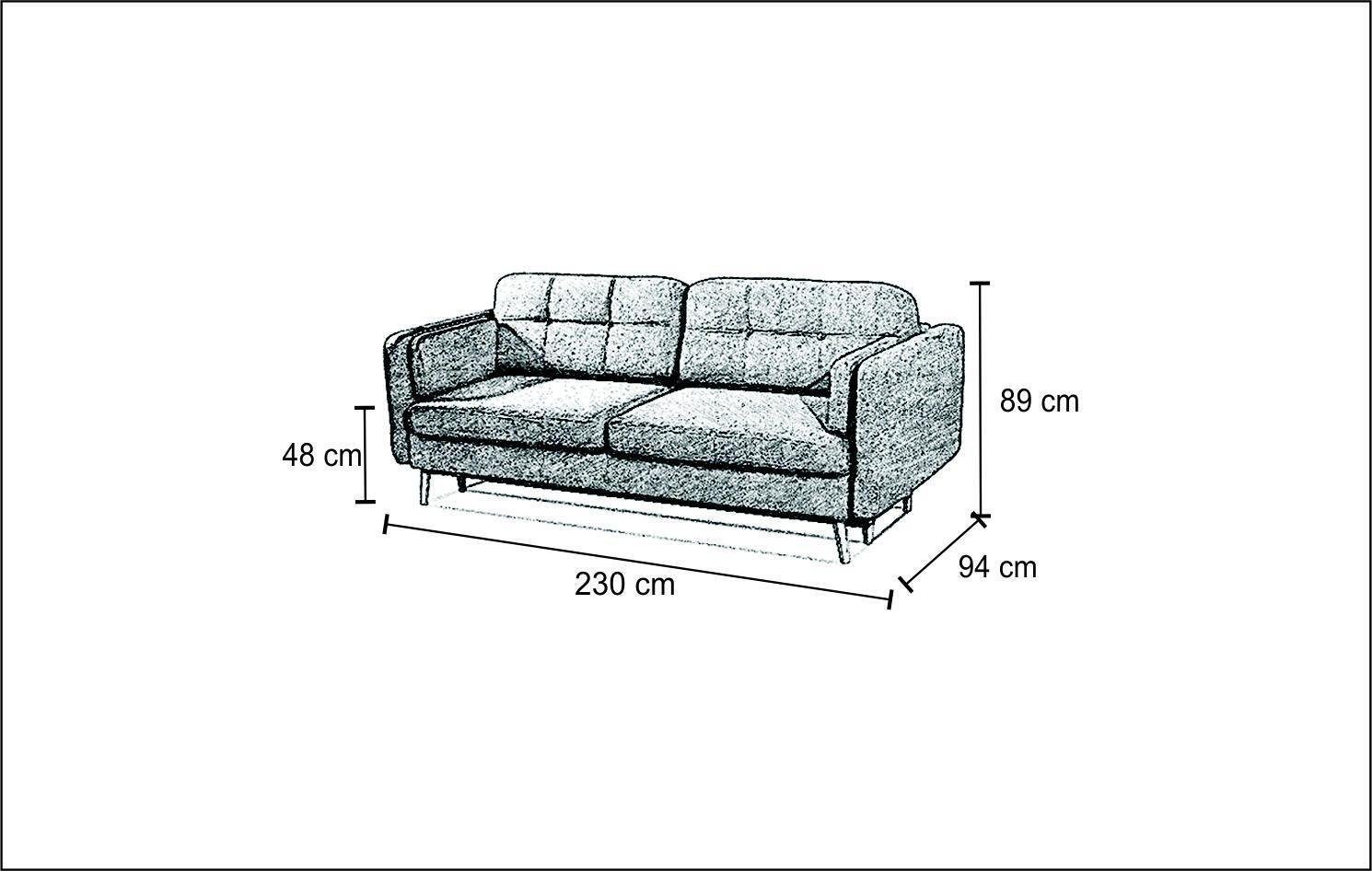 Luxus Sofa Couchen JVmoebel Designer Sofas Möbel Sofa, Sitzer Lila 3 Moderne Big