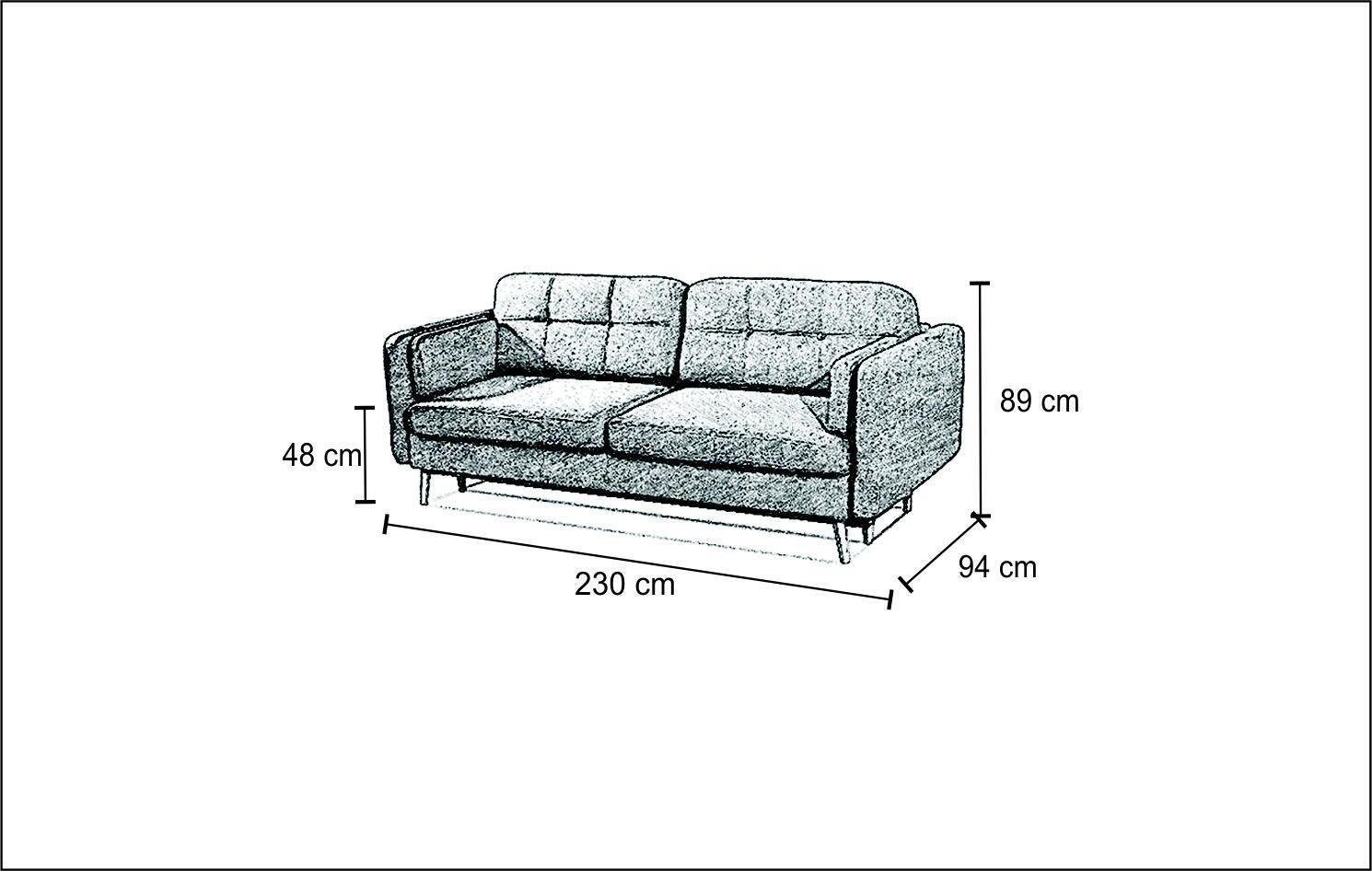 Luxus Sofa JVmoebel Sofas Möbel Moderne Couchen Sofa, Big Lila Designer 3 Sitzer