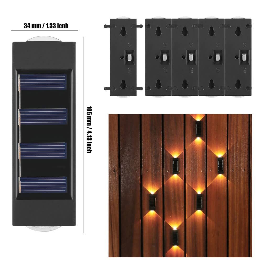 BlingBin LED Solarleuchte 4 Stück Solar-Wandleuchte, günstig online kaufen