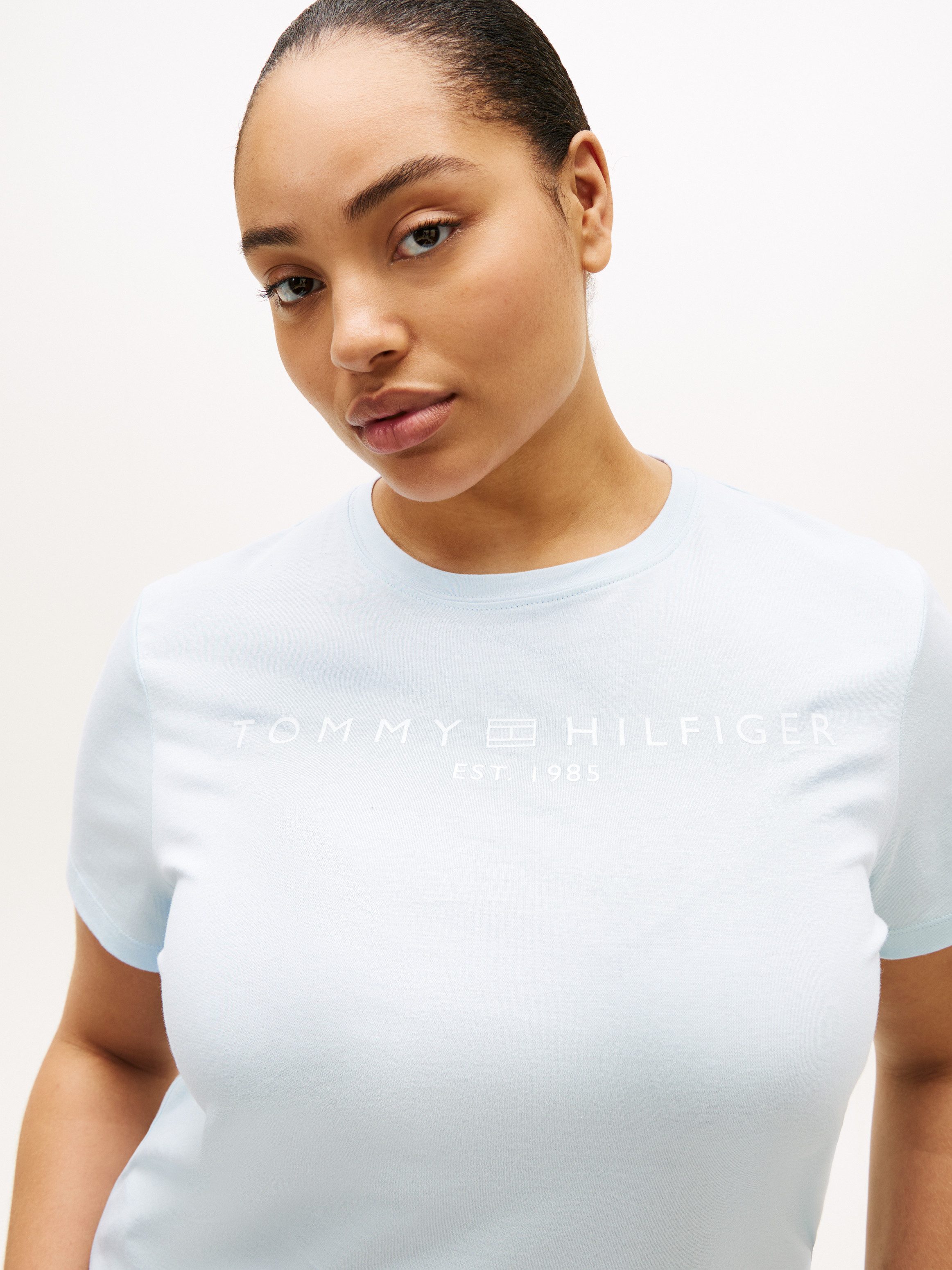 Tommy Hilfiger Curve T-Shirt CRV REG CORP LOGO C-NK SS in großen Größen günstig online kaufen