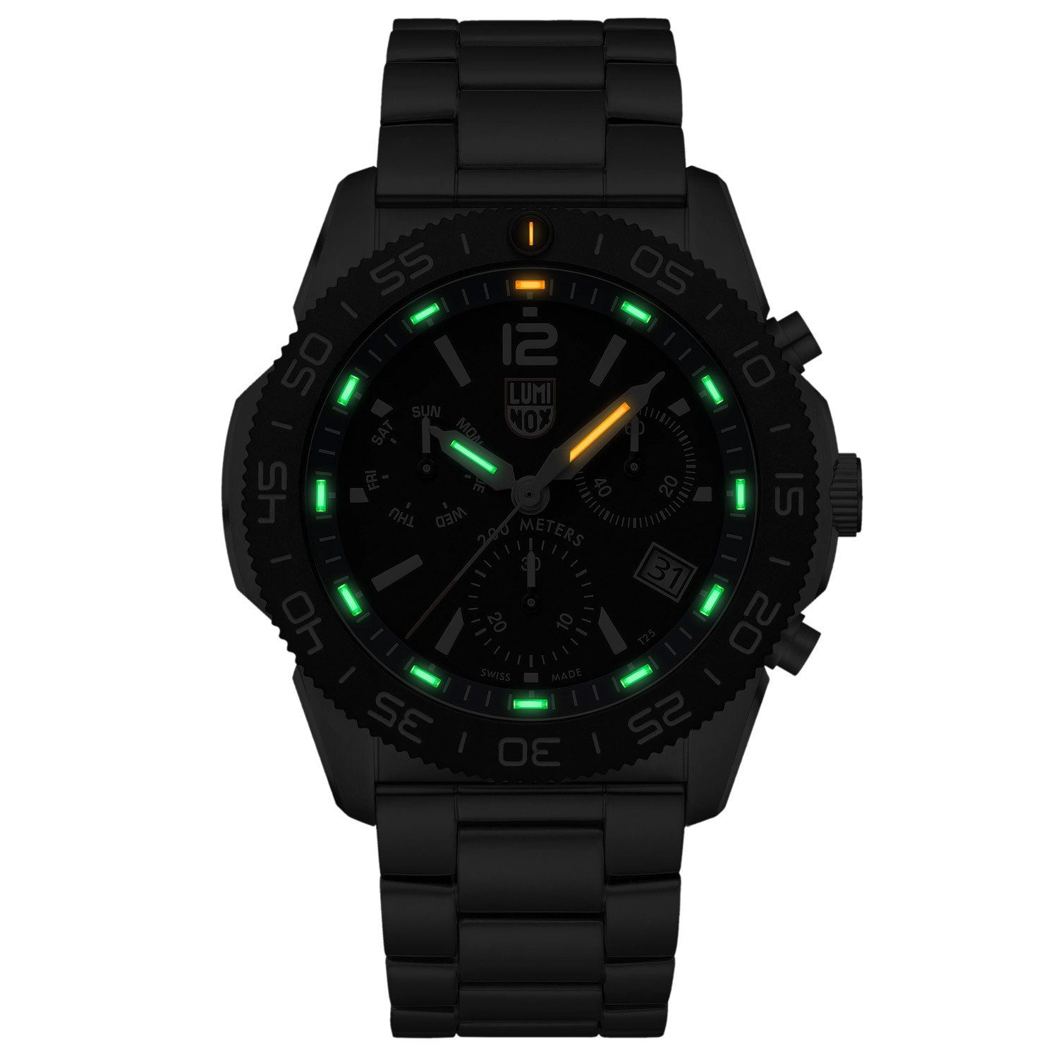 Luminox Taucheruhr Chrono Pacific Diver Stahl/Schwarz