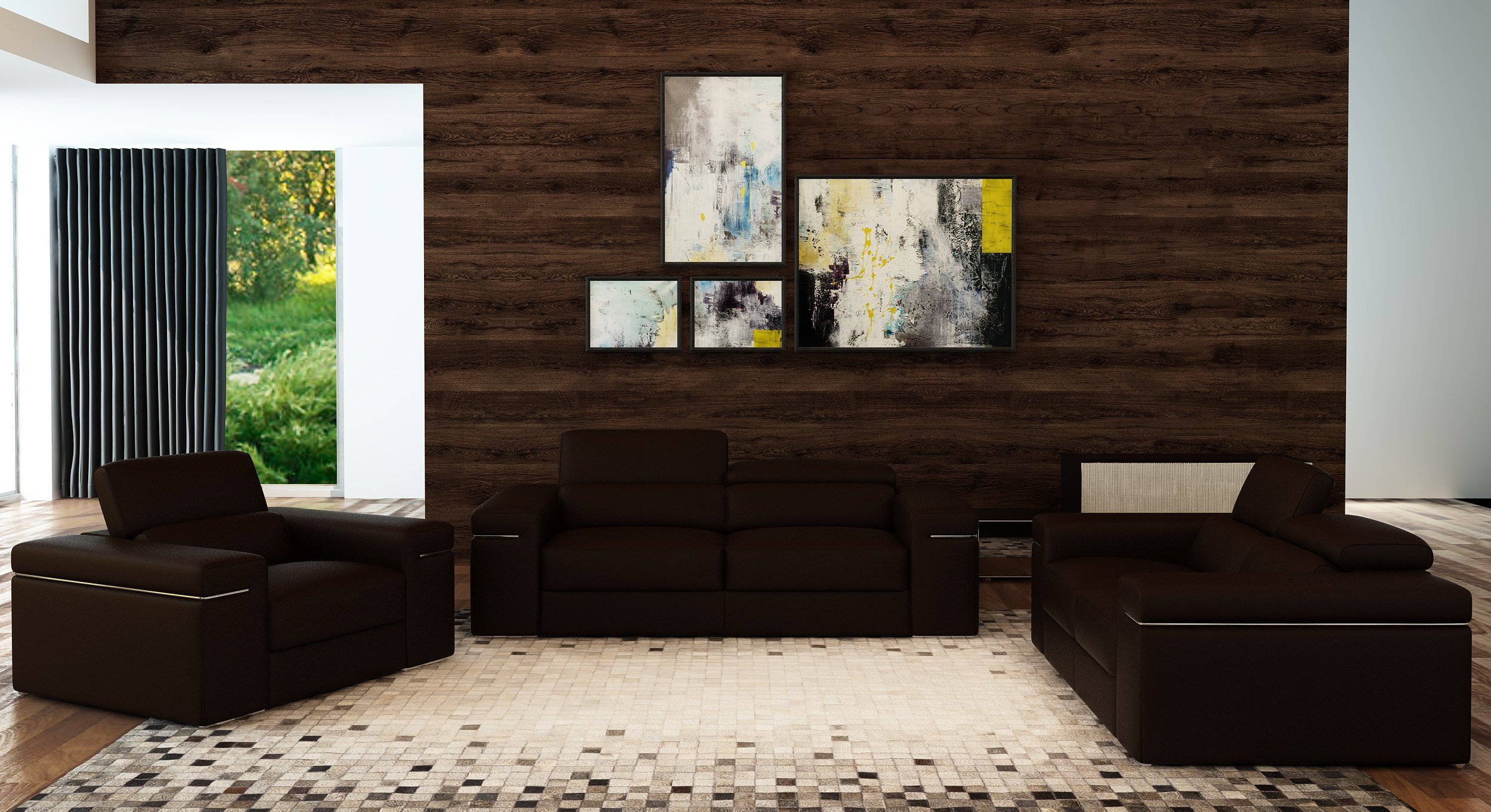 Multifunktions Couchgarnitur Made Moderne Rote in Sofa 3+2+1 Europe JVmoebel stilvolle Set,